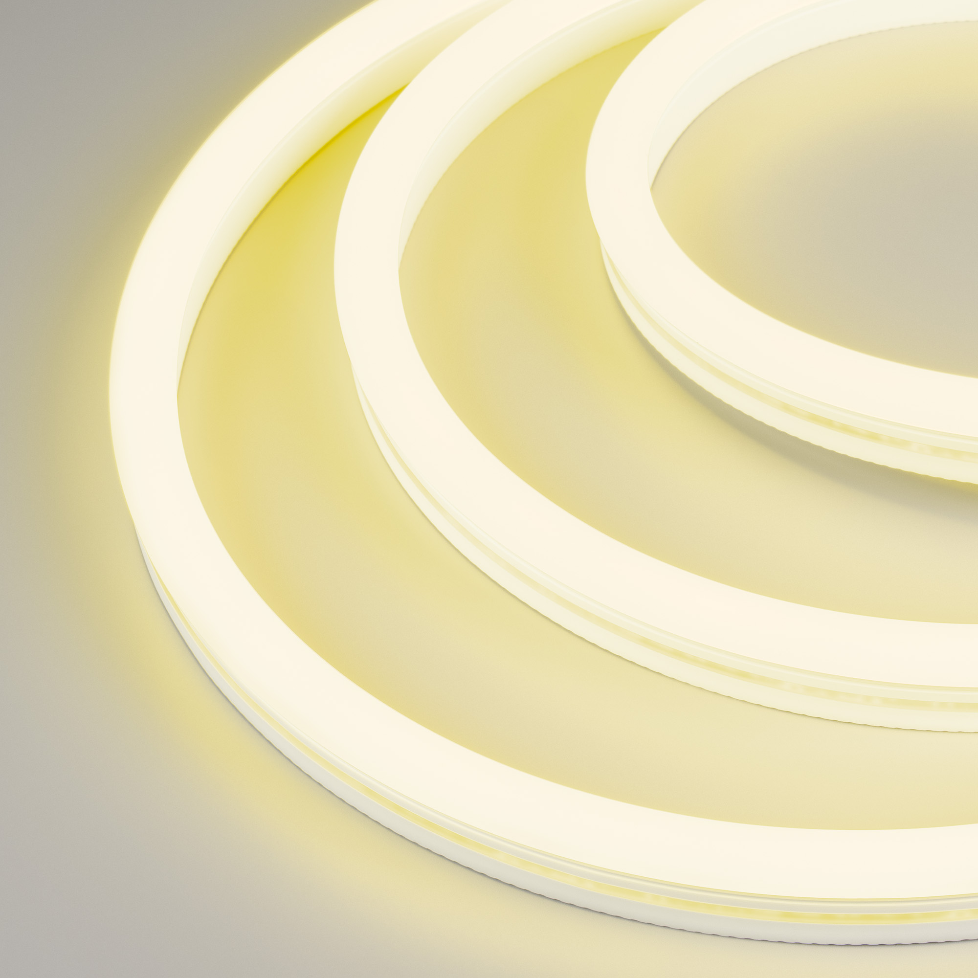 Лента герметичная WAVE-SIDE-A120-12x25mm 230V Yellow (12 W/m, IP67, 50m, wire x2) (Arlight, Грибовидная форма)
