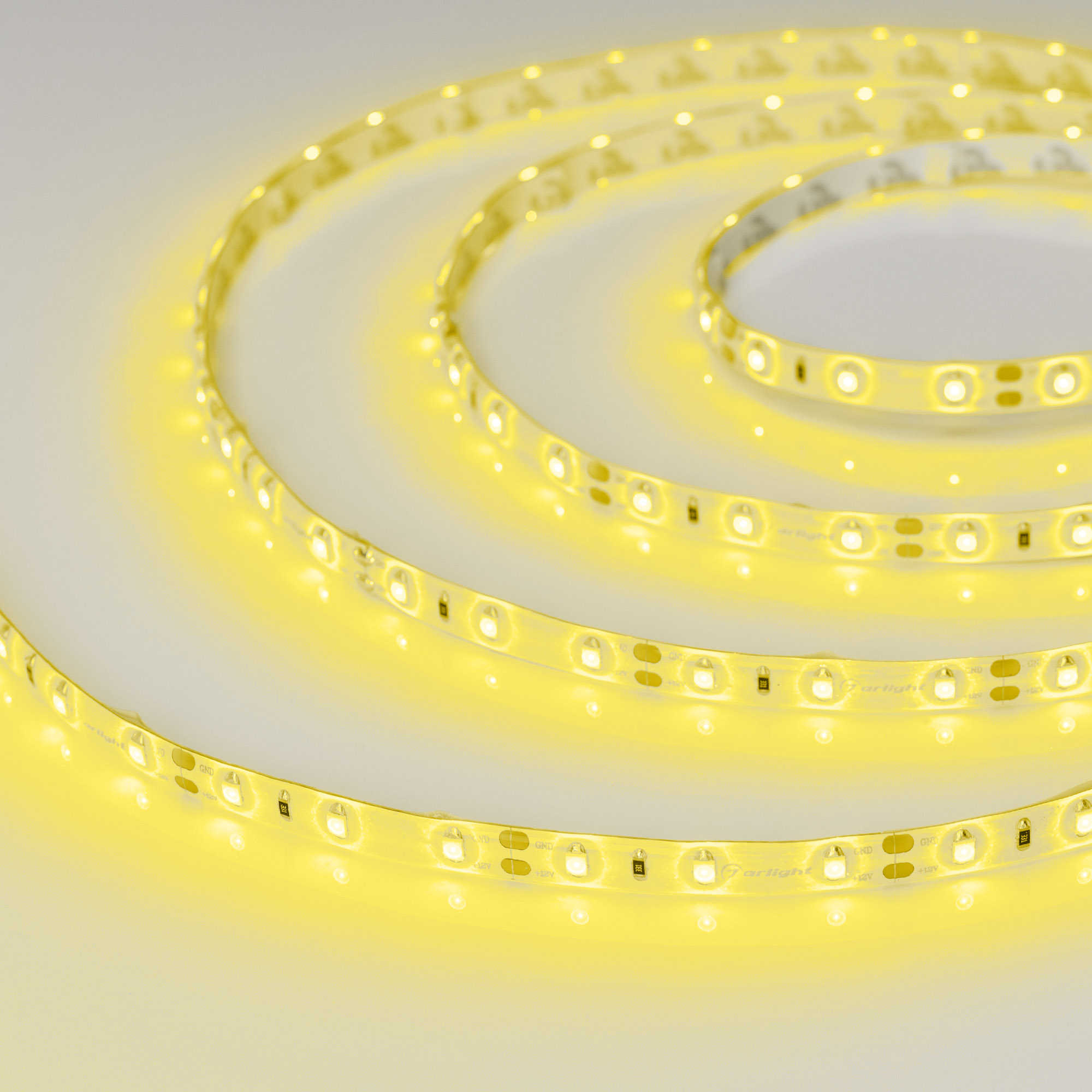 Светодиодная лента герметичная RTW-SE-A60-8mm 12V Yellow (4.8 W/m, IP65, 2835, 5m) (Arlight, -)