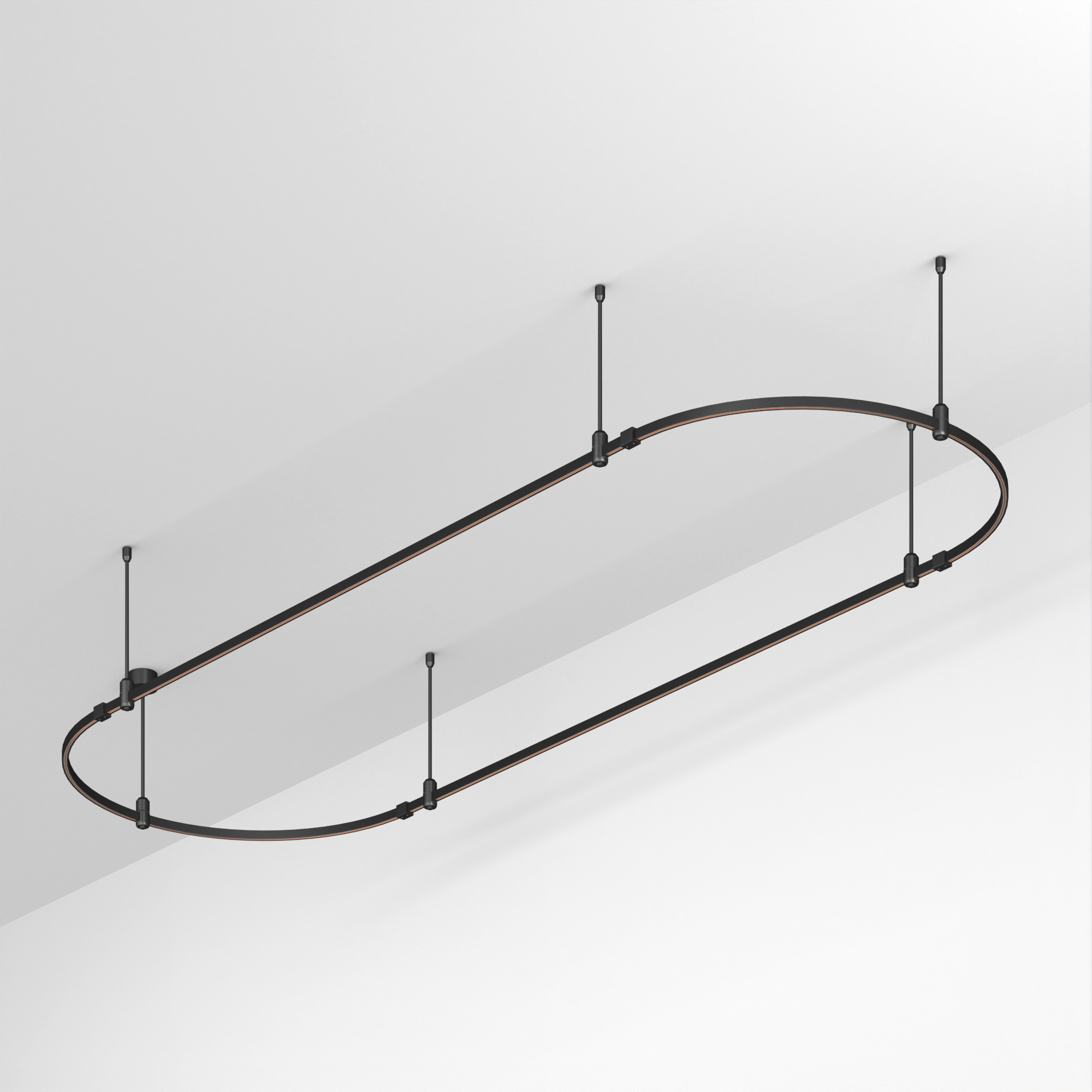 Основание ART-APRIORI-OVAL-ROD-400-3000x1000 (BK) (Arlight, IP20 Металл, 3 года)