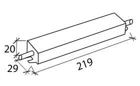 Блок питания ARPV-12030A (12V, 2.5A, 30W)