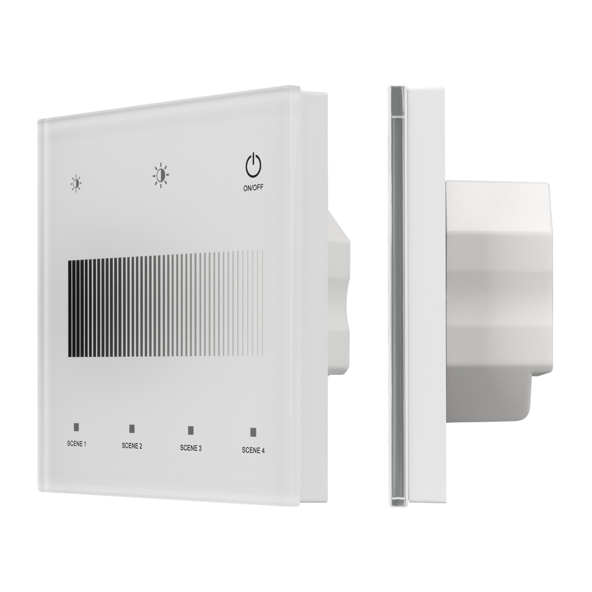 INTELLIGENT ARLIGHT Сенсорная панель SMART-DALI-301-11-1G-4SC-DT6 Белая (230V, встраиваемая, 2.4G) (IARL, IP20 Пластик, 5 лет)