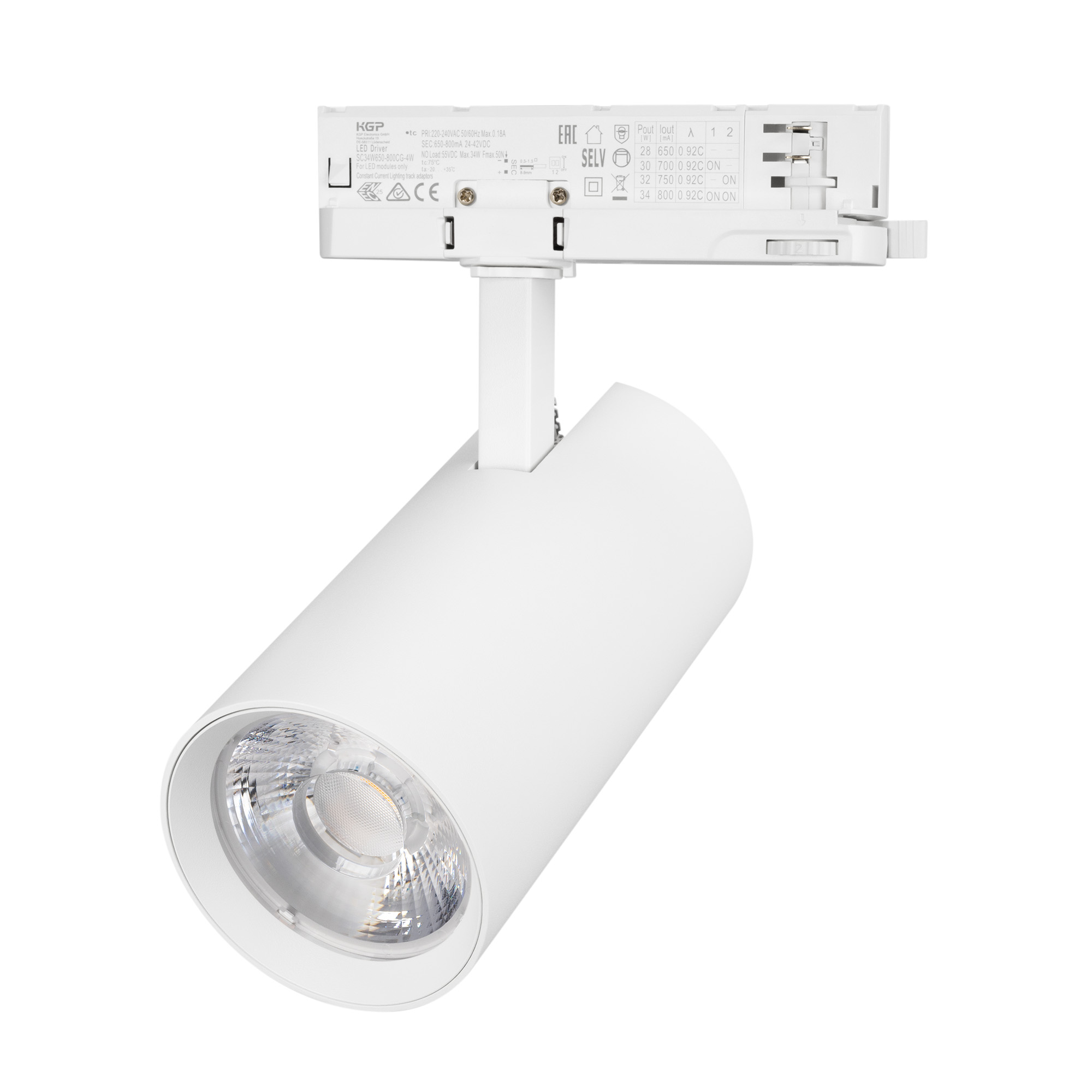Светильник LGD-GERA-4TR-R90-30W Cool SP7500-Fish (Белый, 15 deg, 230V) (Arlight, IP20 Металл, 5 лет)