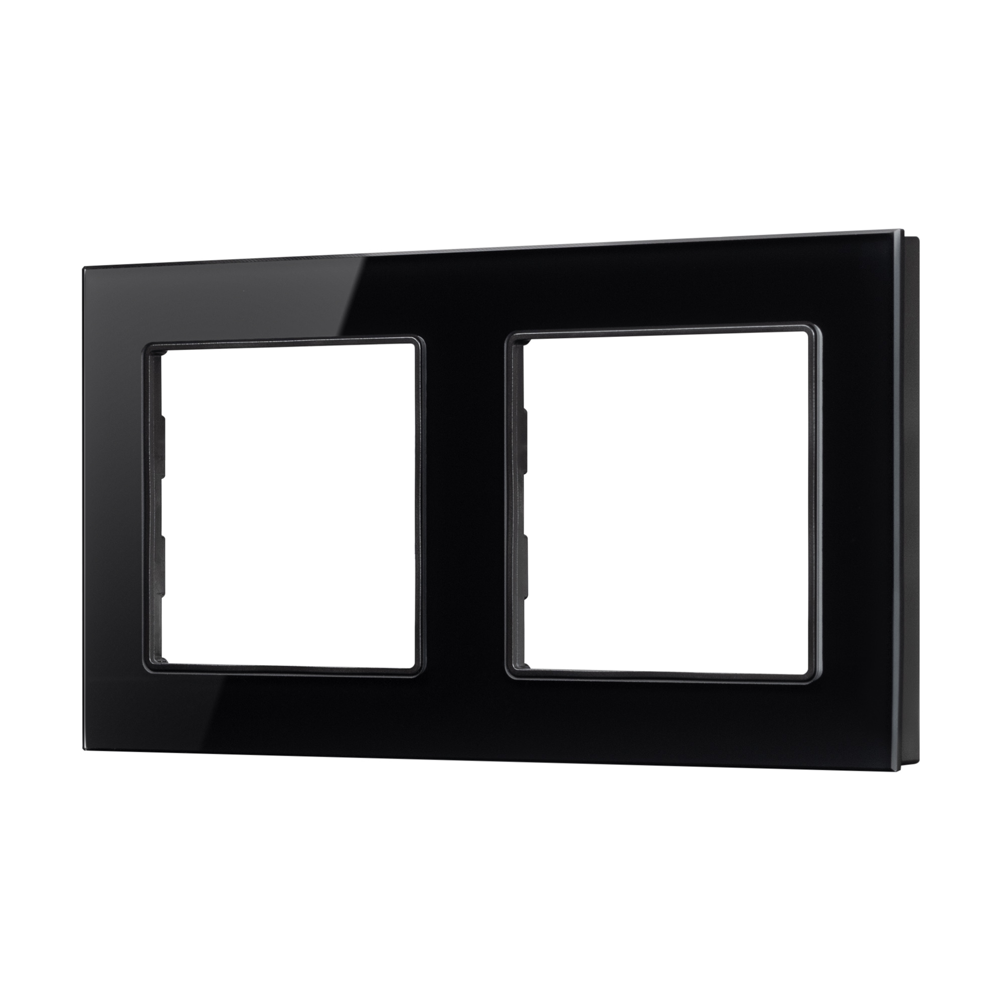 Рамка стеклянная FRM-GLARE-GS-2-BK (Arlight, -)