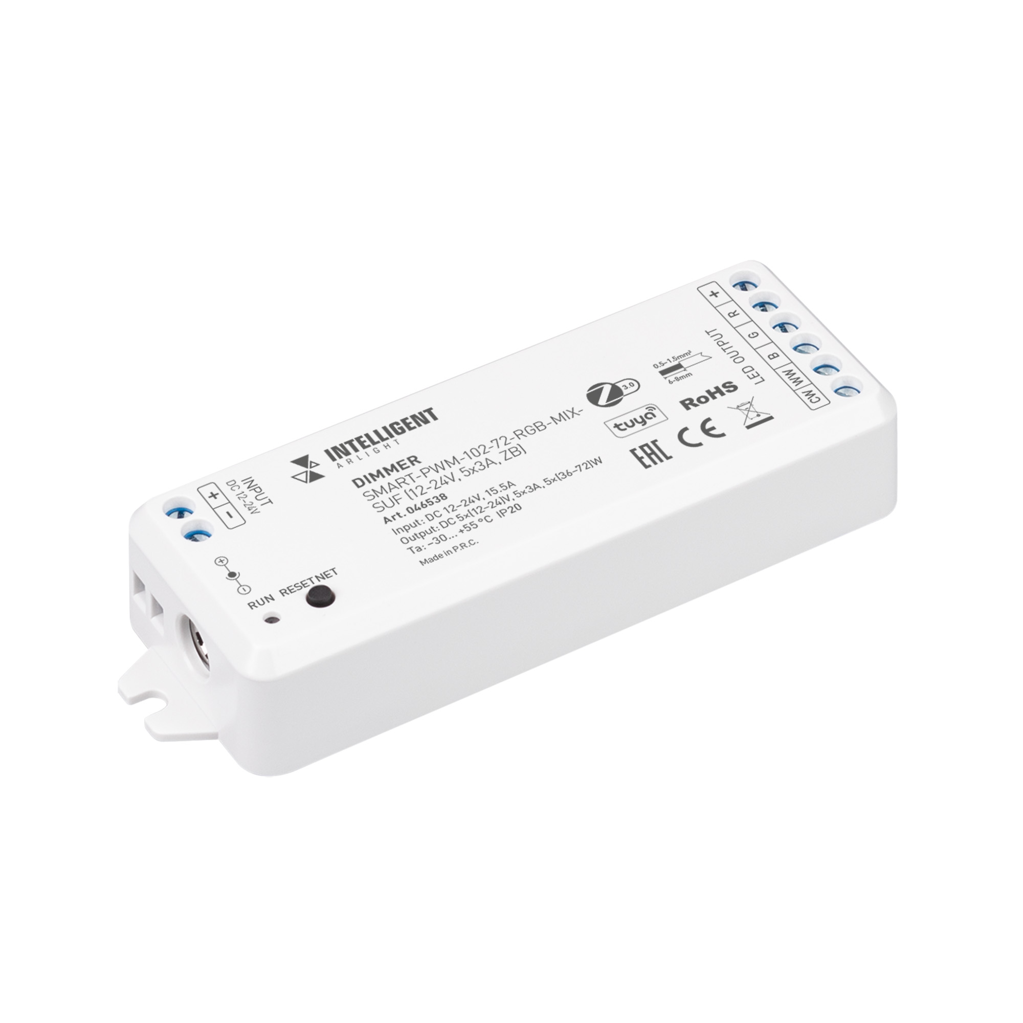 INTELLIGENT ARLIGHT Диммер SMART-PWM-102-72-RGB-MIX-SUF (12-24V, 5x3A, ZB) (IARL, Контроллер)