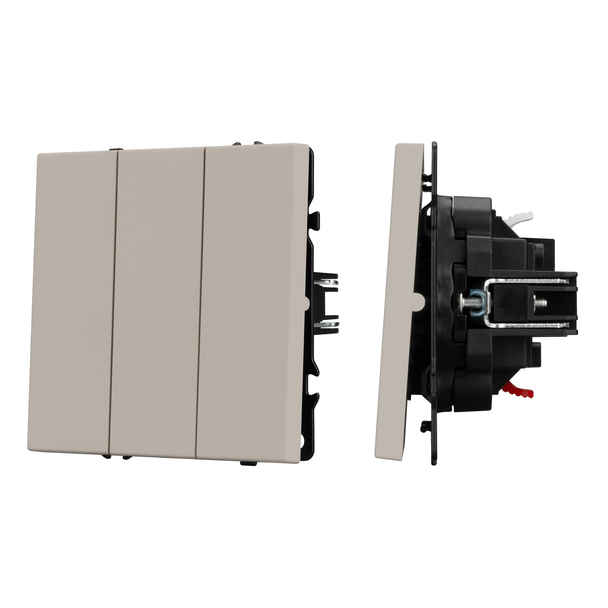 ARL NOBE Выключатель 3 кл софт-тач кашемир SWT-MK03-SFPL-CA (250V, 10A) (Arlight, -)