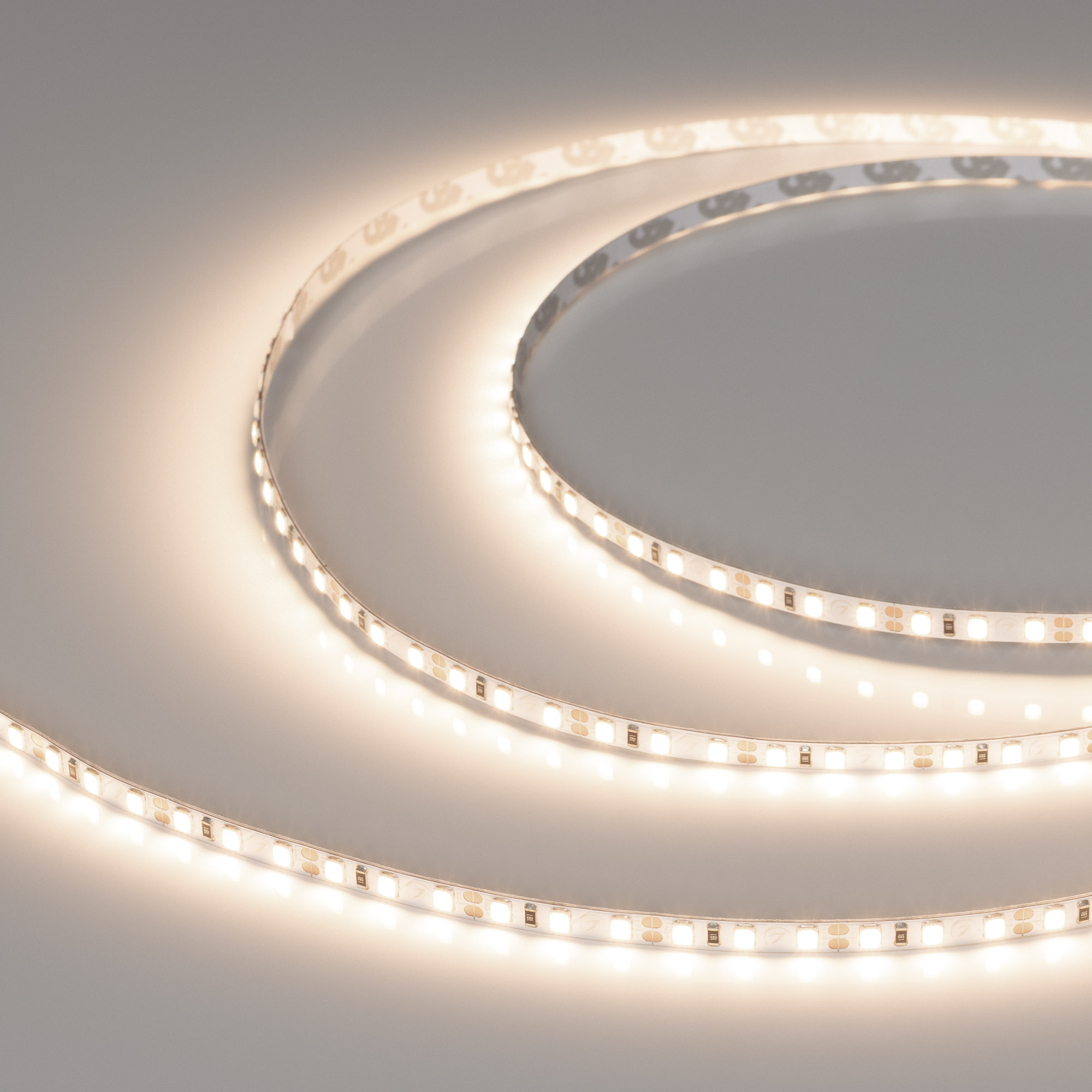 Светодиодная лента RT-A120-5mm 12V Day4000 (9.6 W/m, IP20, 2835, 5m) (Arlight, узкая)