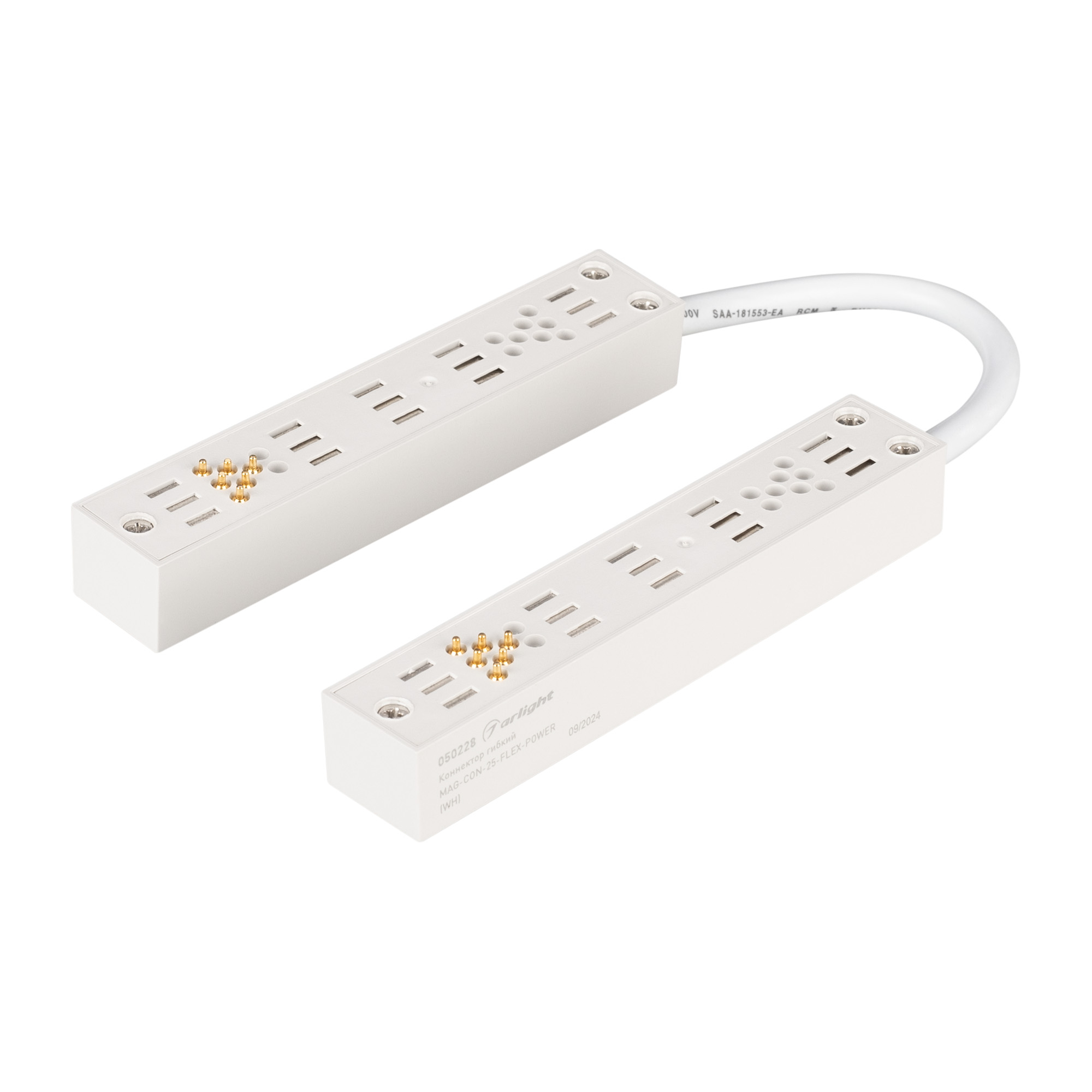 Коннектор гибкий MAG-CON-25-FLEX-POWER (WH) (Arlight, IP20 Пластик, 5 лет)
