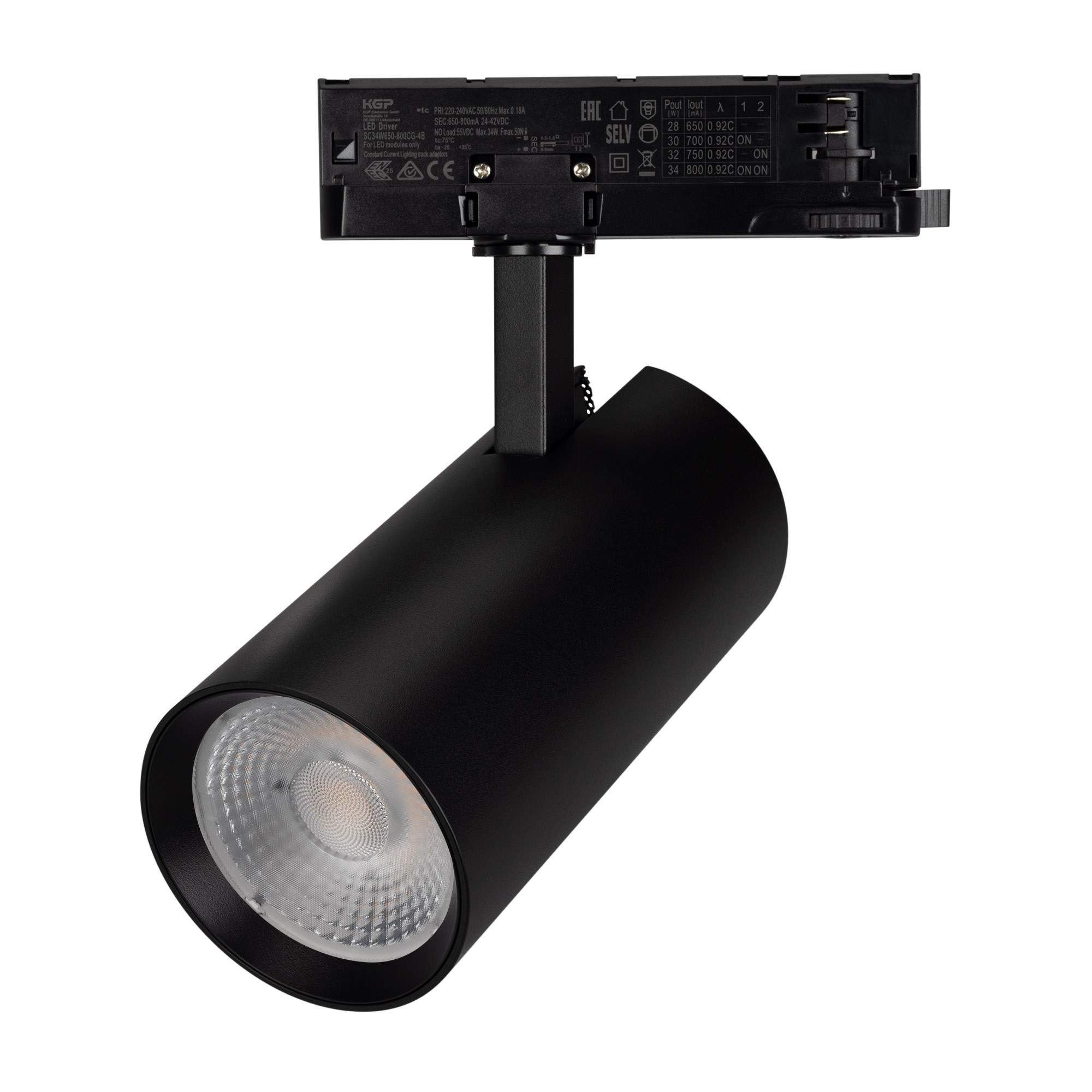 Светильник LGD-GERA-4TR-R90-30W Day4000 (BK, 55 deg, 230V) (Arlight, IP20 Металл, 5 лет)
