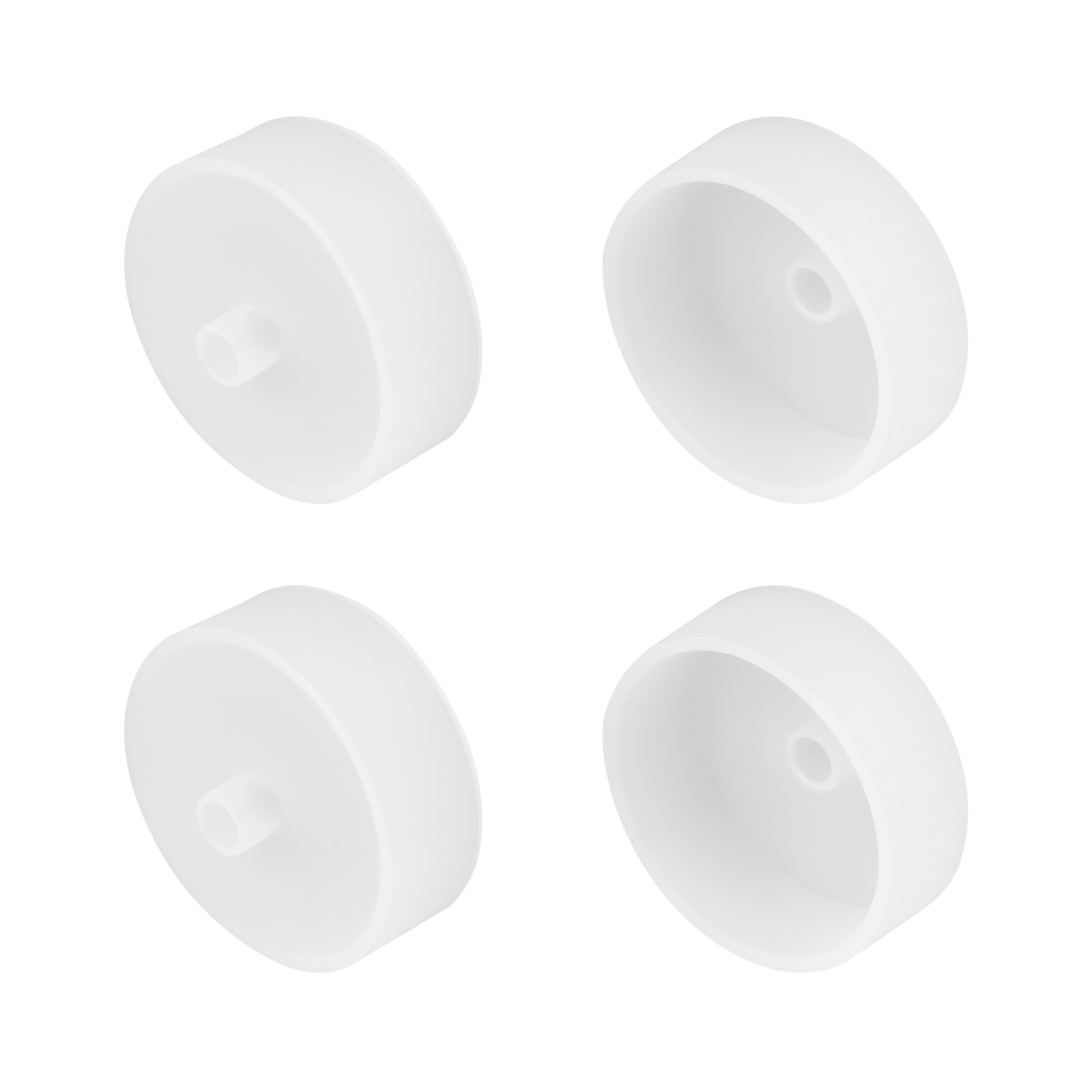 Заглушка WPH-FLEX-D40-360deg WHITE с отверстием (Arlight, Силикон)