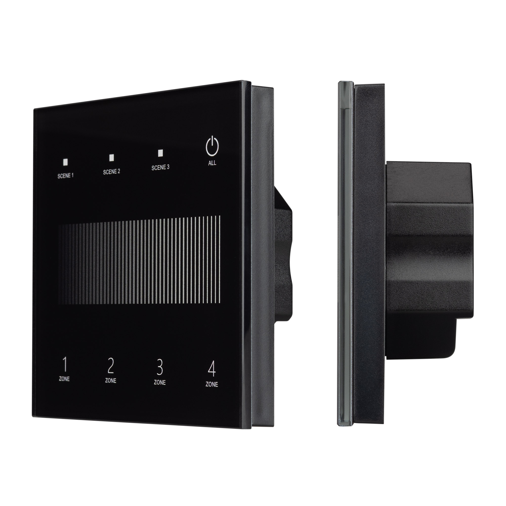INTELLIGENT ARLIGHT Сенсорная панель SMART-DALI-301-11-4G-3SC-DT6 Черная (230V, встраиваемая, 2.4G) (IARL, IP20 Пластик, 5 лет)