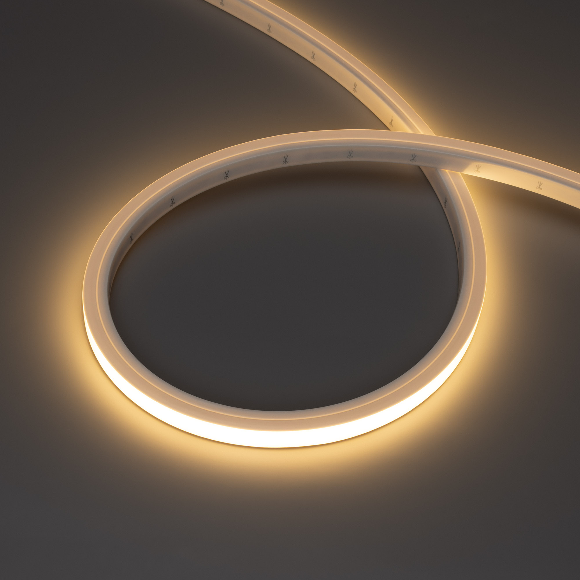 Лента герметичная NOVA-TOP-PU-A120-16x15mm 24V Warm3000 (10 W/m, IP68, 1m, wire x1) (Arlight, Полиуретан)