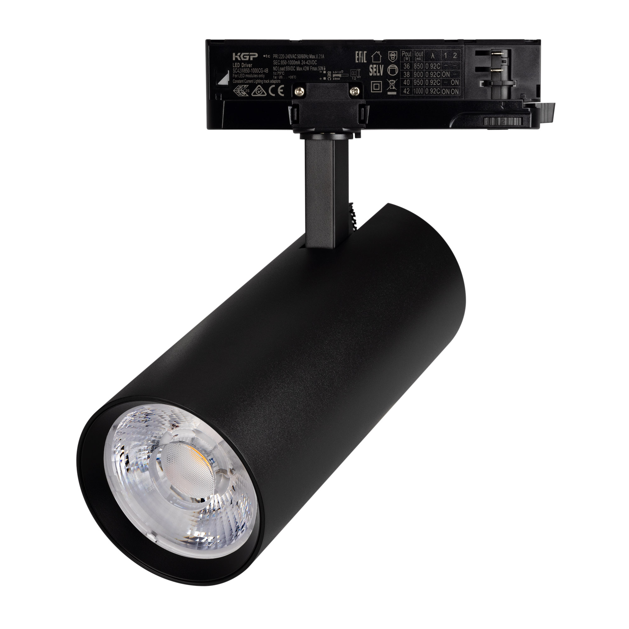 Светильник LGD-GERA-4TR-R90-40W Day4000 (BK, 15 deg, 230V) (Arlight, IP20 Металл, 5 лет)
