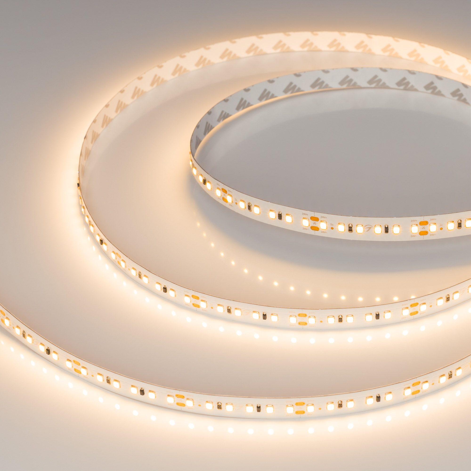 Светодиодная лента IC-A120-12mm 24V Warm2700 (9.6 W/m, IP20, 2835, 20m) (Arlight, стабилизированная)