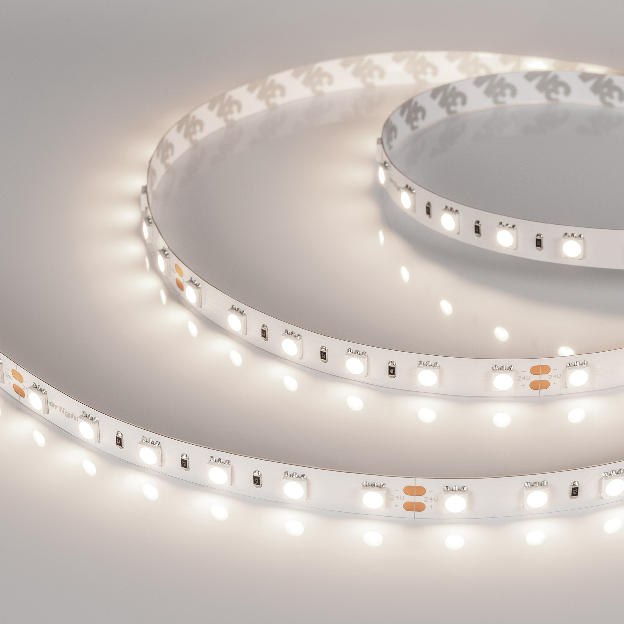 Светодиодная лента RT-B60-10mm 24V Day4000 (14.4 W/m, IP20, 5m) (Arlight, Открытый)