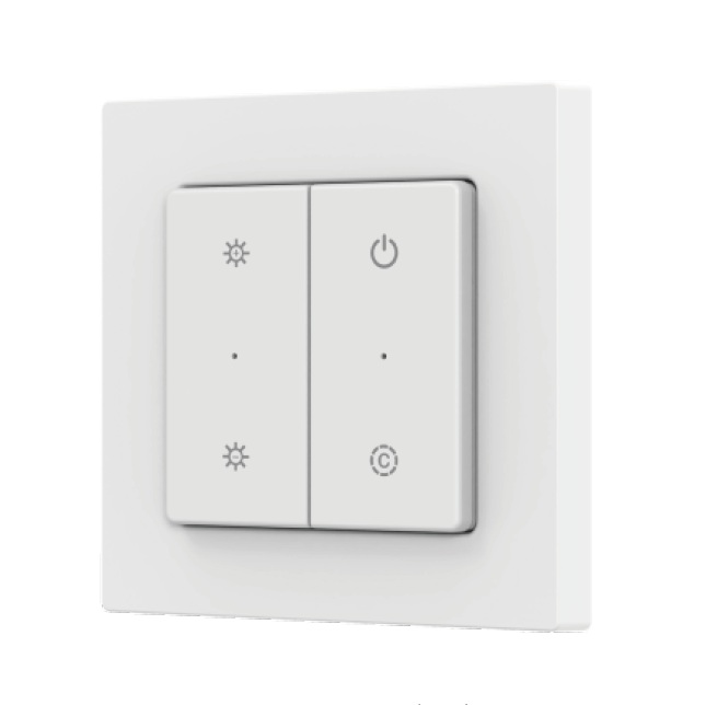 INTELLIGENT ARLIGHT Кнопочная панель SMART-RF-801-22-MULTI белая, квадрат. (3V, пластик, 2.4G) (IARL, IP20 Пластик, 5 лет)