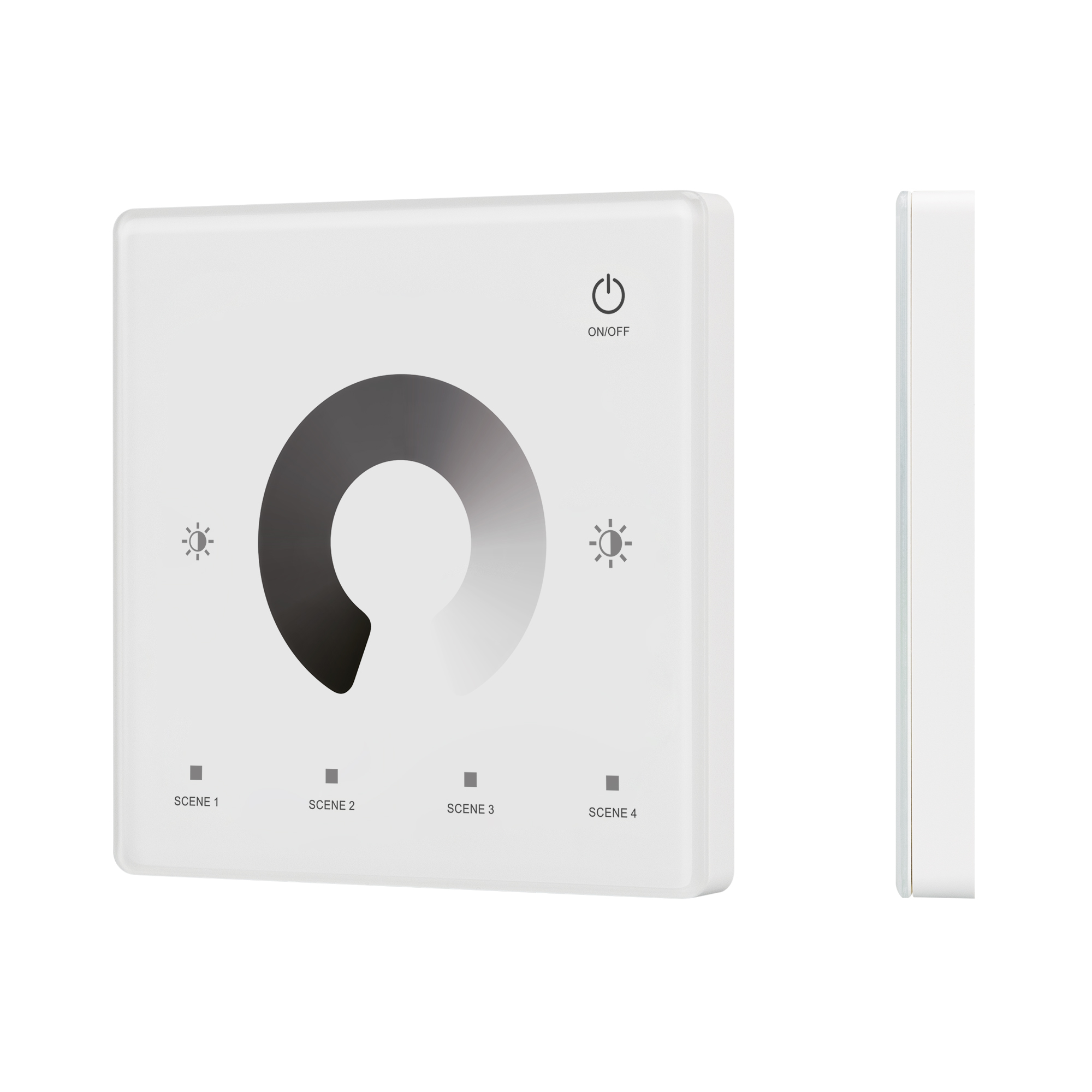 INTELLIGENT ARLIGHT Сенсорная панель SMART-RF-801-11-1G-4SC-DIM белый (3V, 2.4G) накладная (IARL, IP20 Пластик, 5 лет)