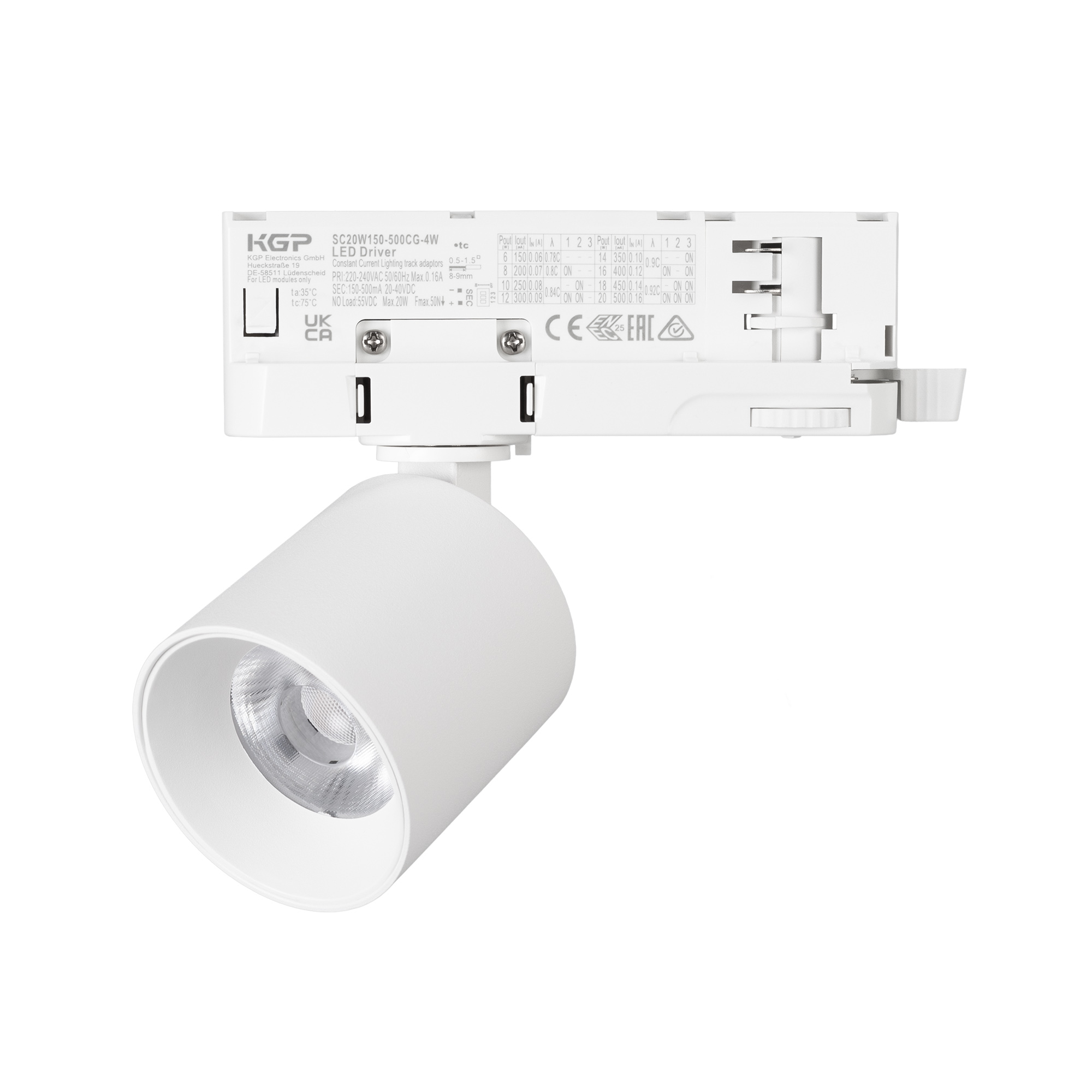 Светильник LGD-DYKE-4TR-R60-8W Day4000 (WH, 20 deg, 230V, DALI) (Arlight, IP20 Металл, 5 лет)