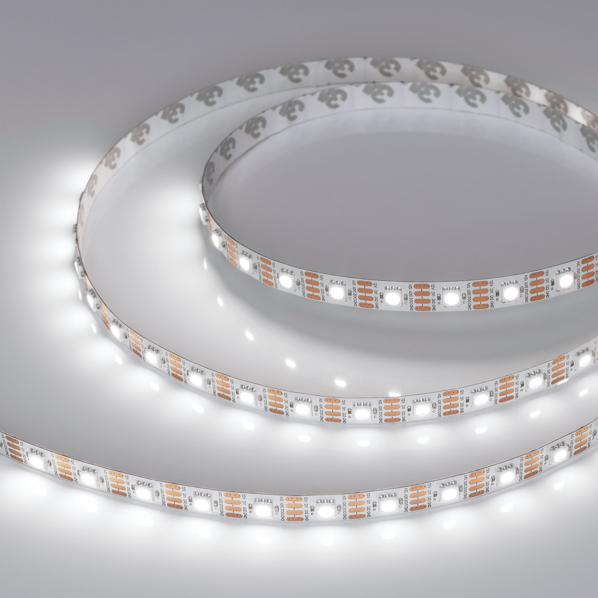 Светодиодная лента SPI-B60-10mm 12V White6000-PX1-RAM (9.3 W/m, IP20, 5060, 5m) (Arlight, бегущий огонь)