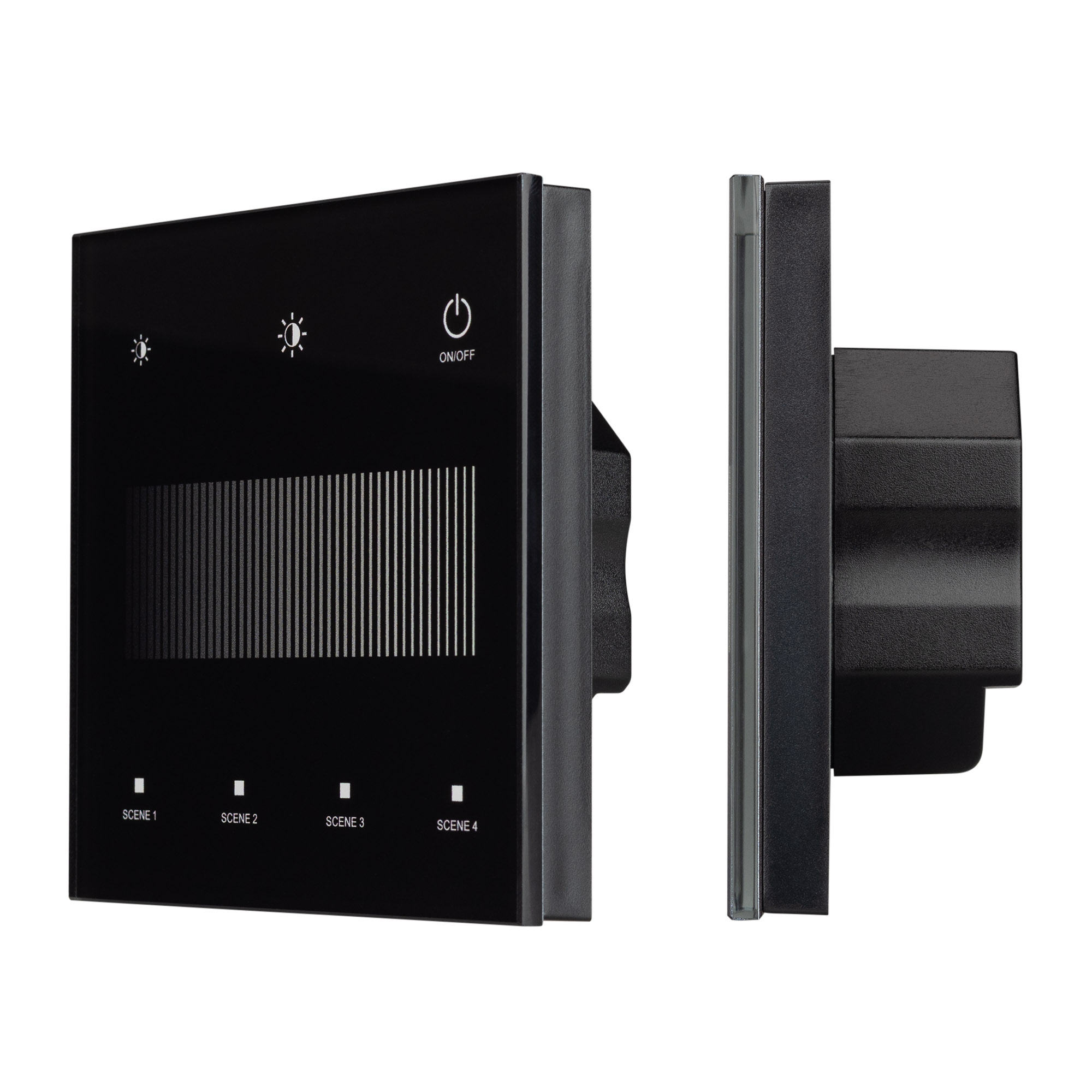 INTELLIGENT ARLIGHT Сенсорная панель SMART-DALI-301-11-1G-4SC-DT6 Черная (230V, встраиваемая, 2.4G) (IARL, IP20 Пластик, 5 лет)