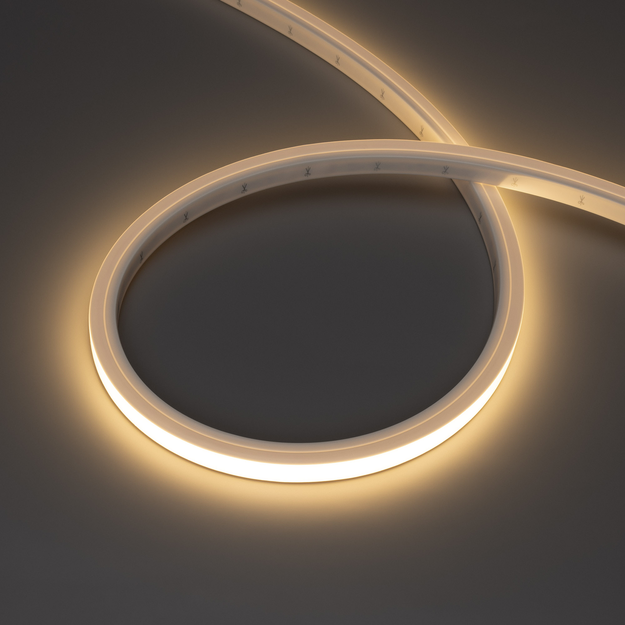 Лента герметичная NOVA-TOP-PU-A120-16x15mm 24V Warm3500 (10 W/m, IP68, 1m, wire x1) (Arlight, Полиуретан)