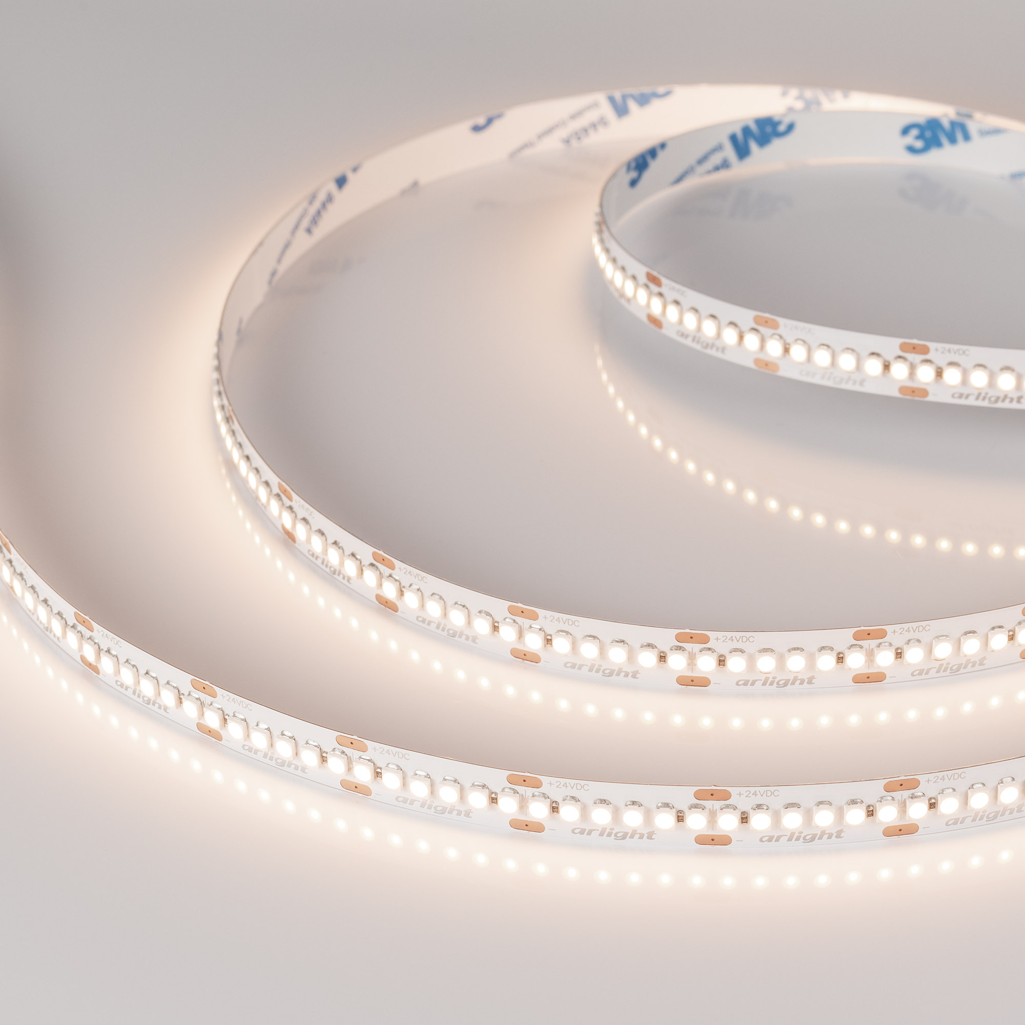 Светодиодная лента RT-A240-10mm 24V Day4000 (19.2 W/m, IP20, 3528, 5m) (Arlight, Открытый)