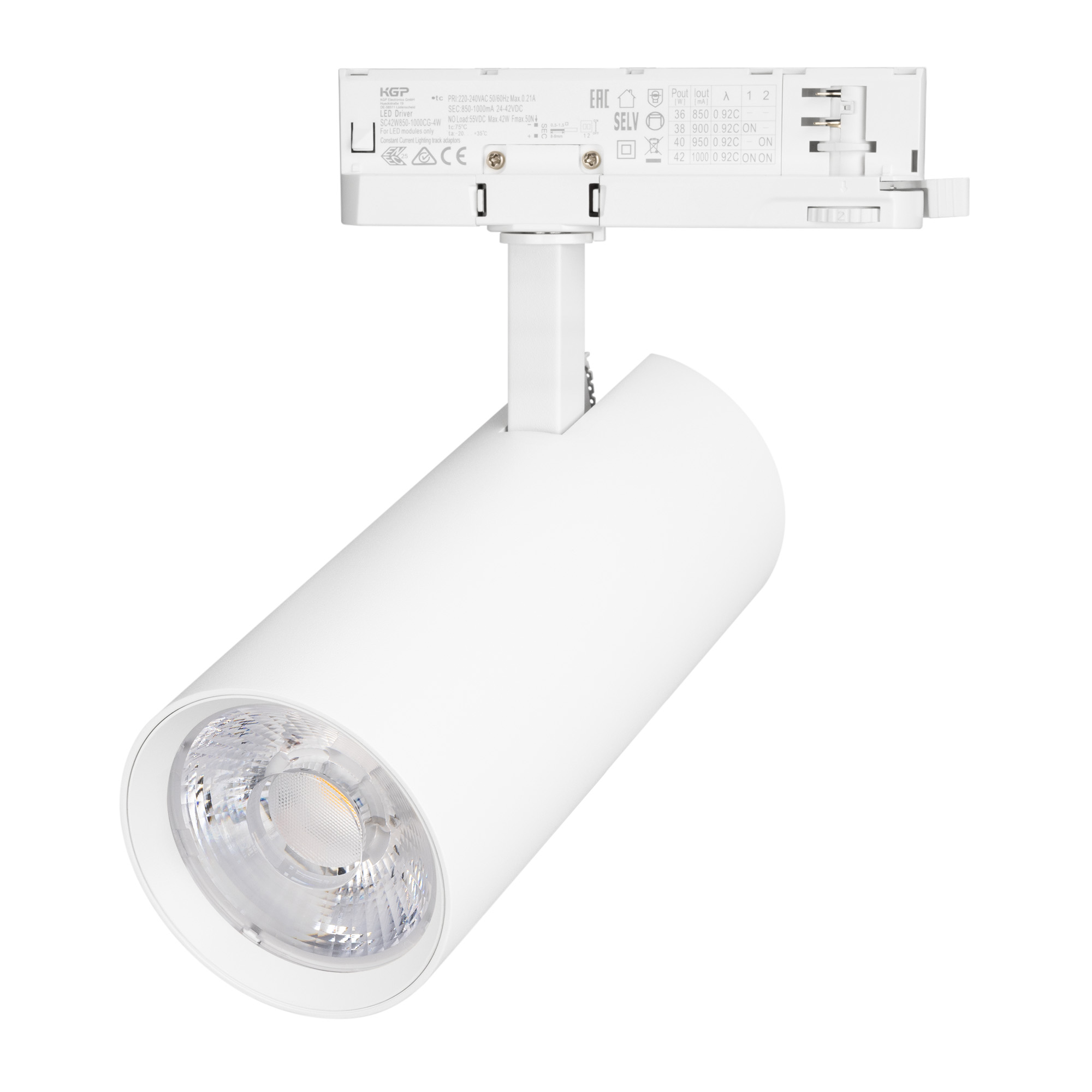 Светильник LGD-GERA-4TR-R90-40W Warm3000 (WH, 15 deg, 230V) (Arlight, IP20 Металл, 5 лет)