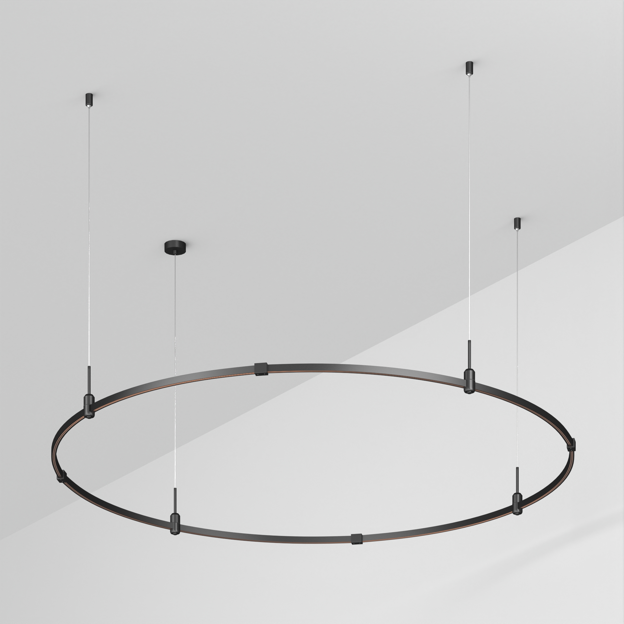 Основание ART-APRIORI-ROUND-HANG-R1500 (BK) (Arlight, IP20 Металл, 3 года)