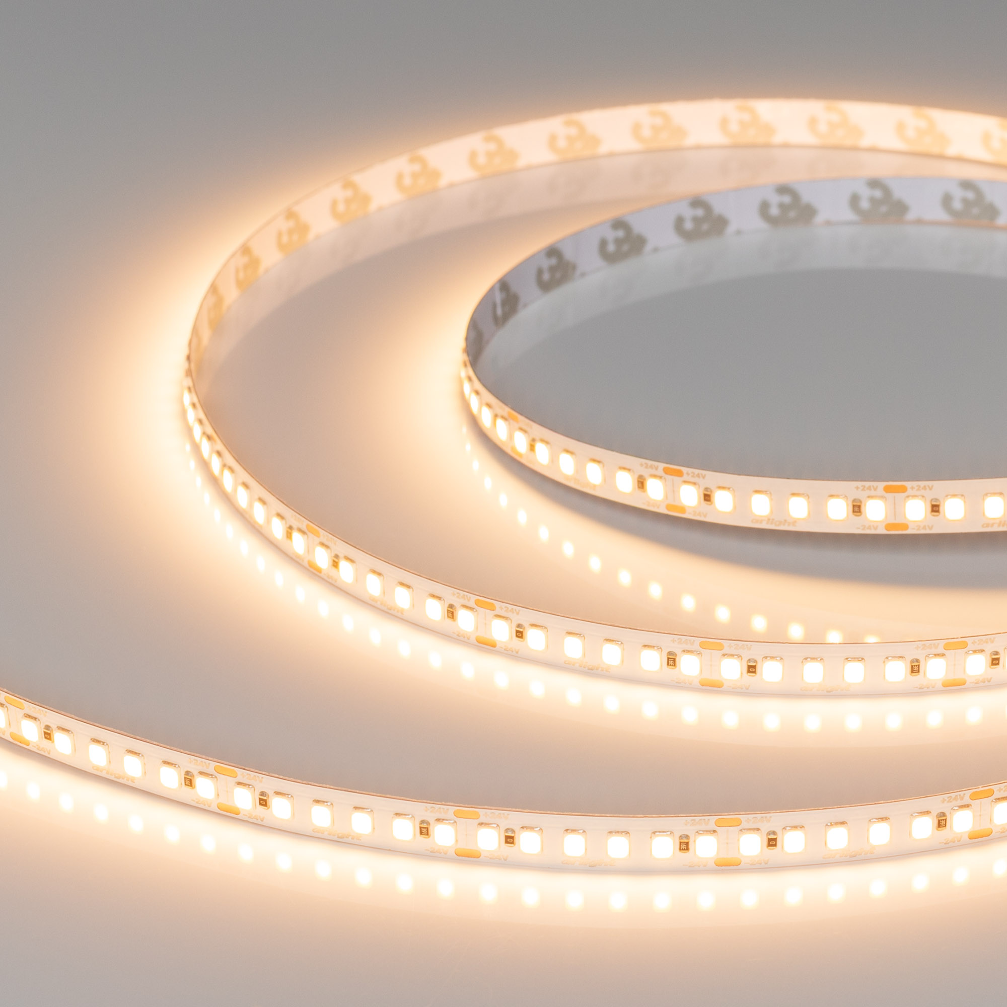 Светодиодная лента UL-A180-8mm 24V Warm2700 (14.4 W/m, IP20, 5m) (Arlight, 7 лет)
