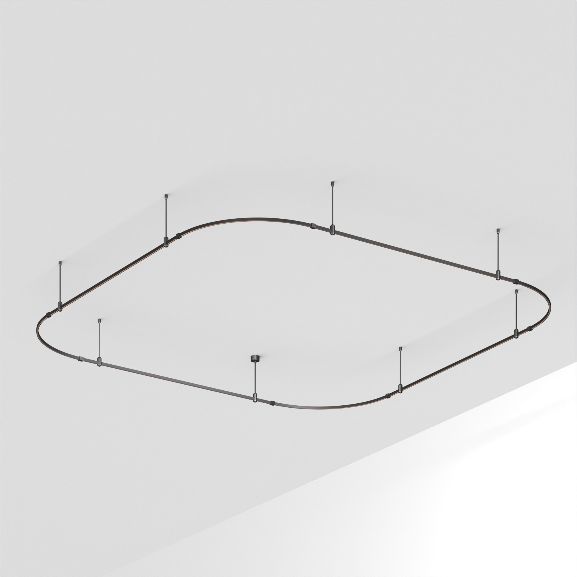 Основание ART-APRIORI-QUADRAT-SOFT-ROD-400-3500x3500 (BK) (Arlight, IP20 Металл, 3 года)