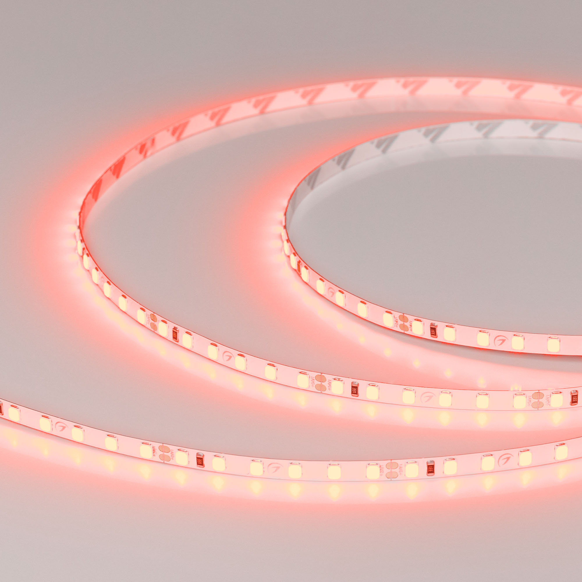Светодиодная лента RT-A120-5mm 24V Red (9.6 W/m, IP20, 2835, 5m) (Arlight, 9.6 Вт/м, IP20)
