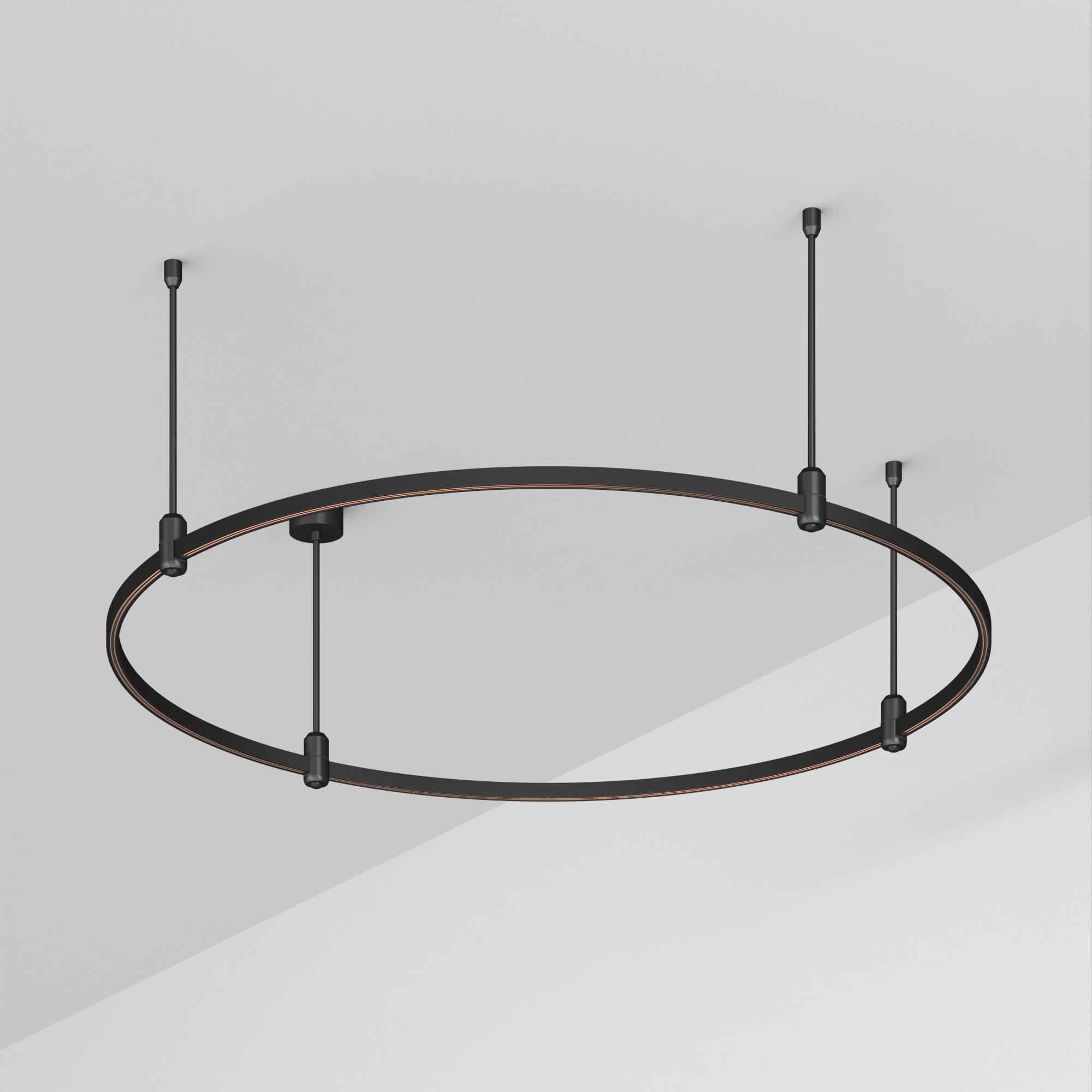Основание ART-APRIORI-ROUND-ROD-400-R1200 (BK) (Arlight, IP20 Металл, 3 года)