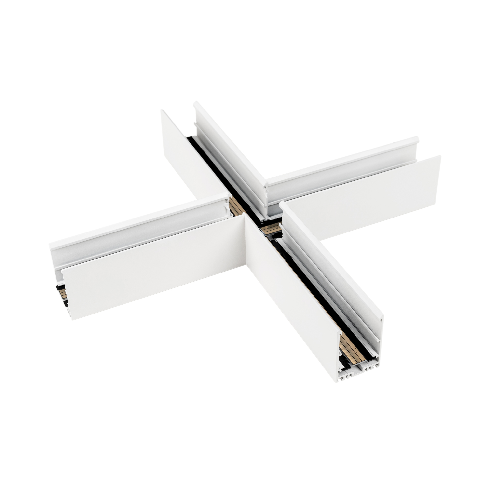 Коннектор крестовой MAG-CON-4563-X90 (WH) (Arlight, IP20 Металл, 5 лет)