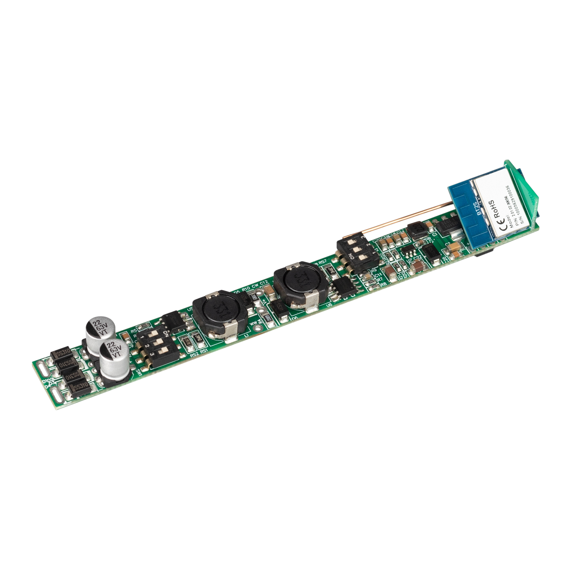 INTELLIGENT ARLIGHT Диммер SMART-CC-202-72-MIX-IN (48V, 2x150-500mA, Track, TUYA BLE, 2.4G) (IARL, Контроллер)