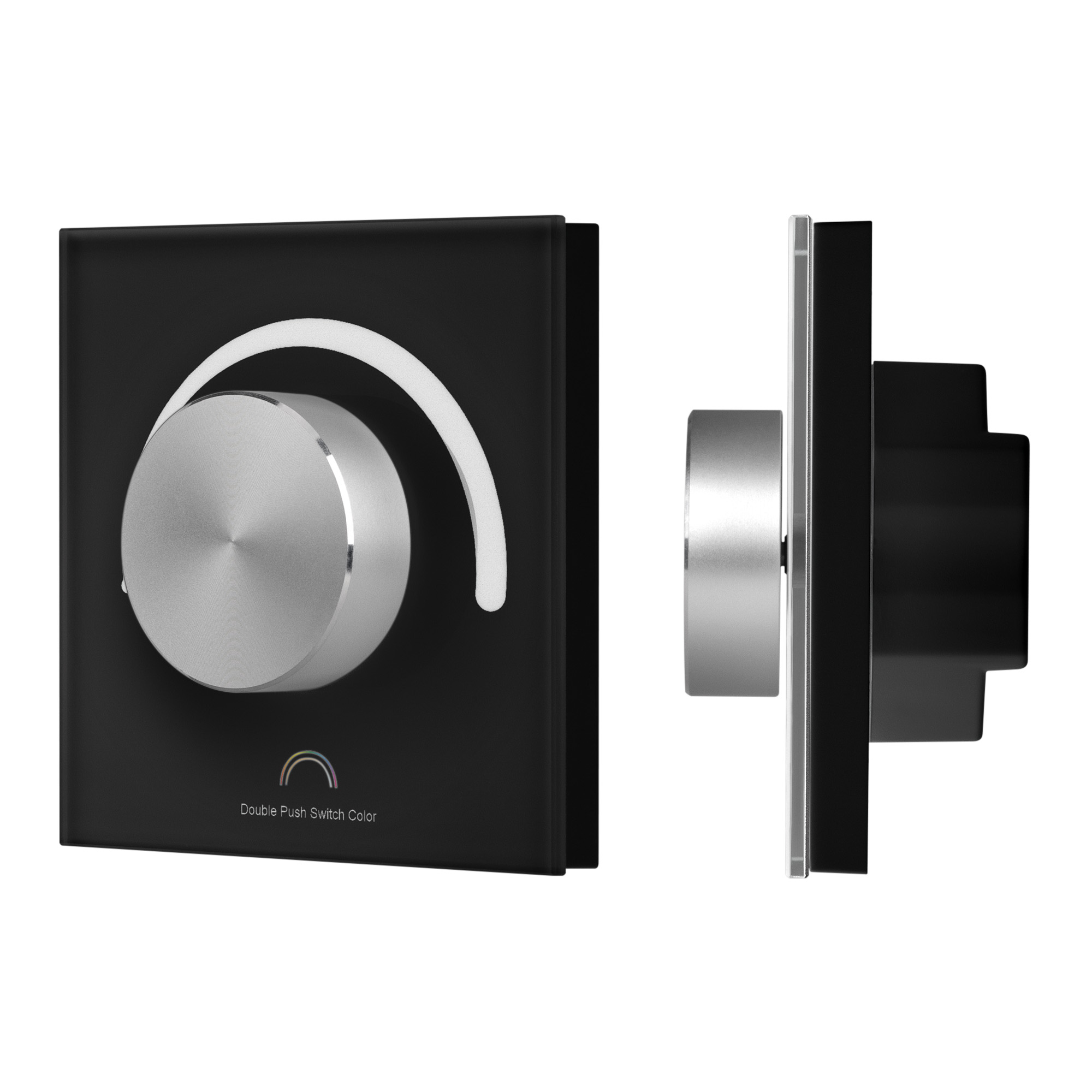 INTELLIGENT ARLIGHT Роторная панель SMART-PWM-103-31-MULTI черный (12-48V, 3x4A, TUYA Wi-Fi, 2.4G) (IARL, IP20 Пластик, 5 лет)