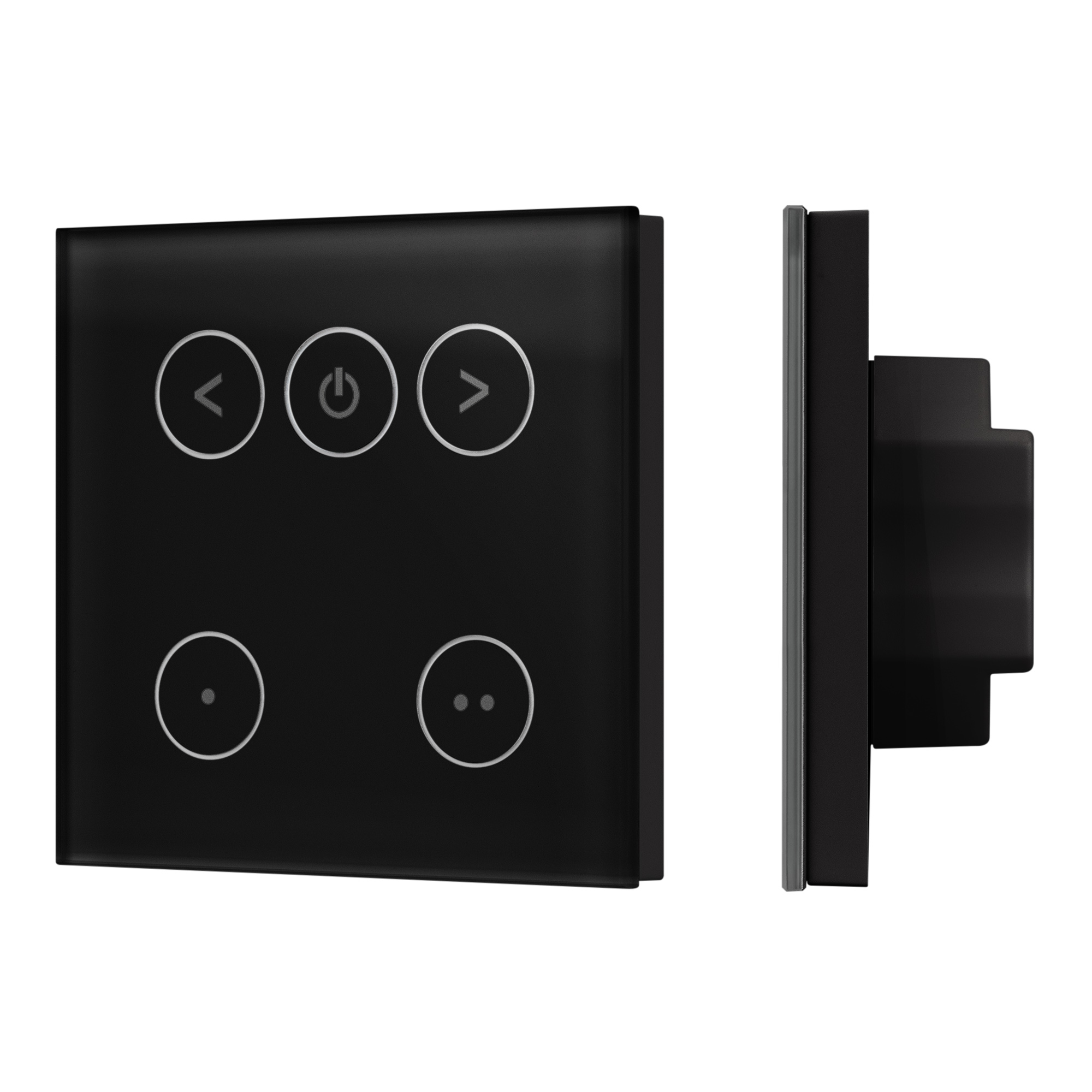 INTELLIGENT ARLIGHT Сенсорная панель SMART-TRIAC-601-11 Черная (230V, 1.5A, TUYA Wi-Fi, 2.4G) (IARL, IP20 Пластик, 5 лет)