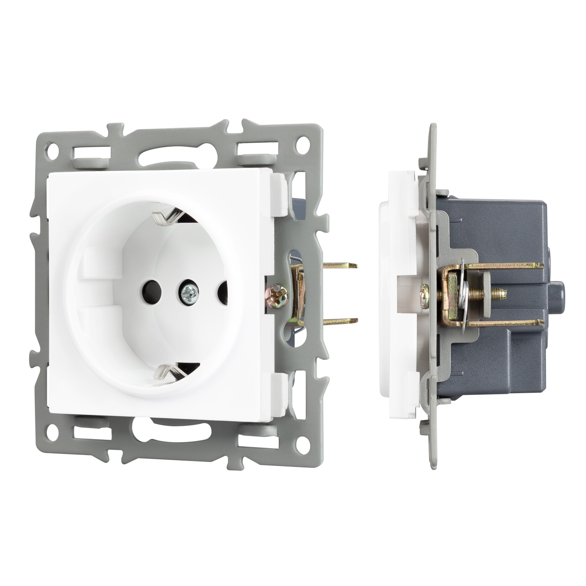 Механизм электрической розетки SCT-MEU1-PL-WH (250V, 16A) (Arlight, -)