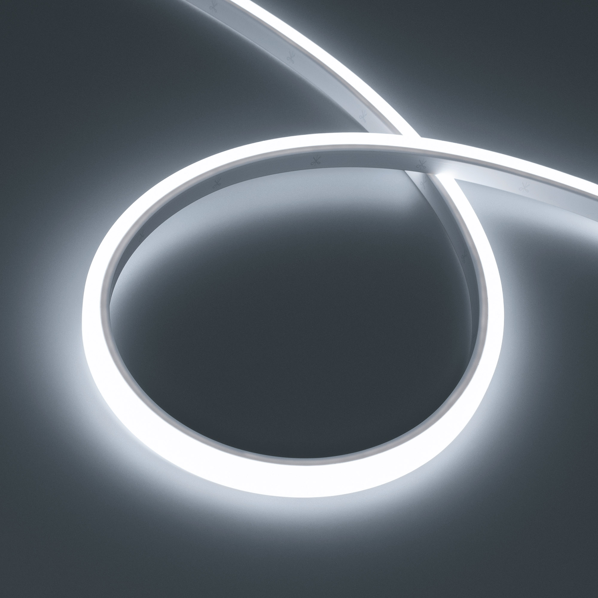 Лента герметичная WAVE-TOP-PU-A144-10x10mm 24V White5700 (5 W/m, IP68, 1m, wire x1) (Arlight, Вывод боковой, 3 года)