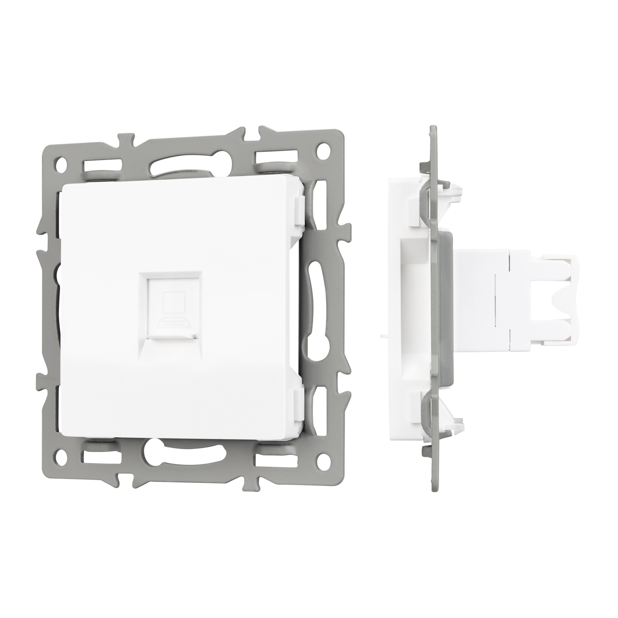Механизм компьютерной розетки SCT-MPC1-PL-WH (RJ-45, CAT6) (Arlight, -)