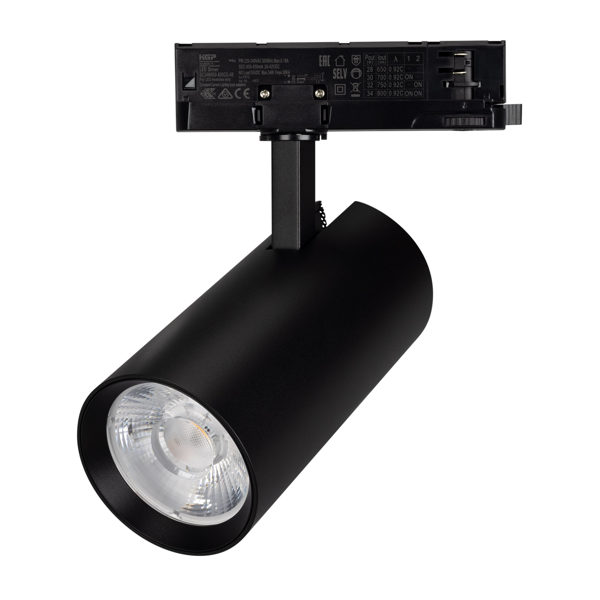Светильник LGD-GERA-4TR-R90-30W Cool SP7500-Fish (Черный, 15 deg, 230V) (Arlight, IP20 Металл, 5 лет)