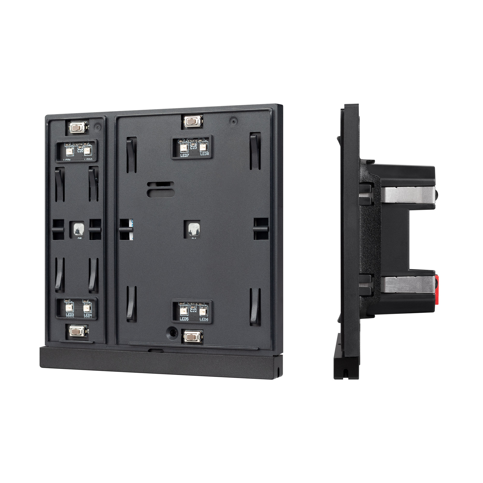 INTELLIGENT ARLIGHT Механизм панели KNX-302-22-IN Black (Bus) (IARL, IP20 Пластик, 2 года)