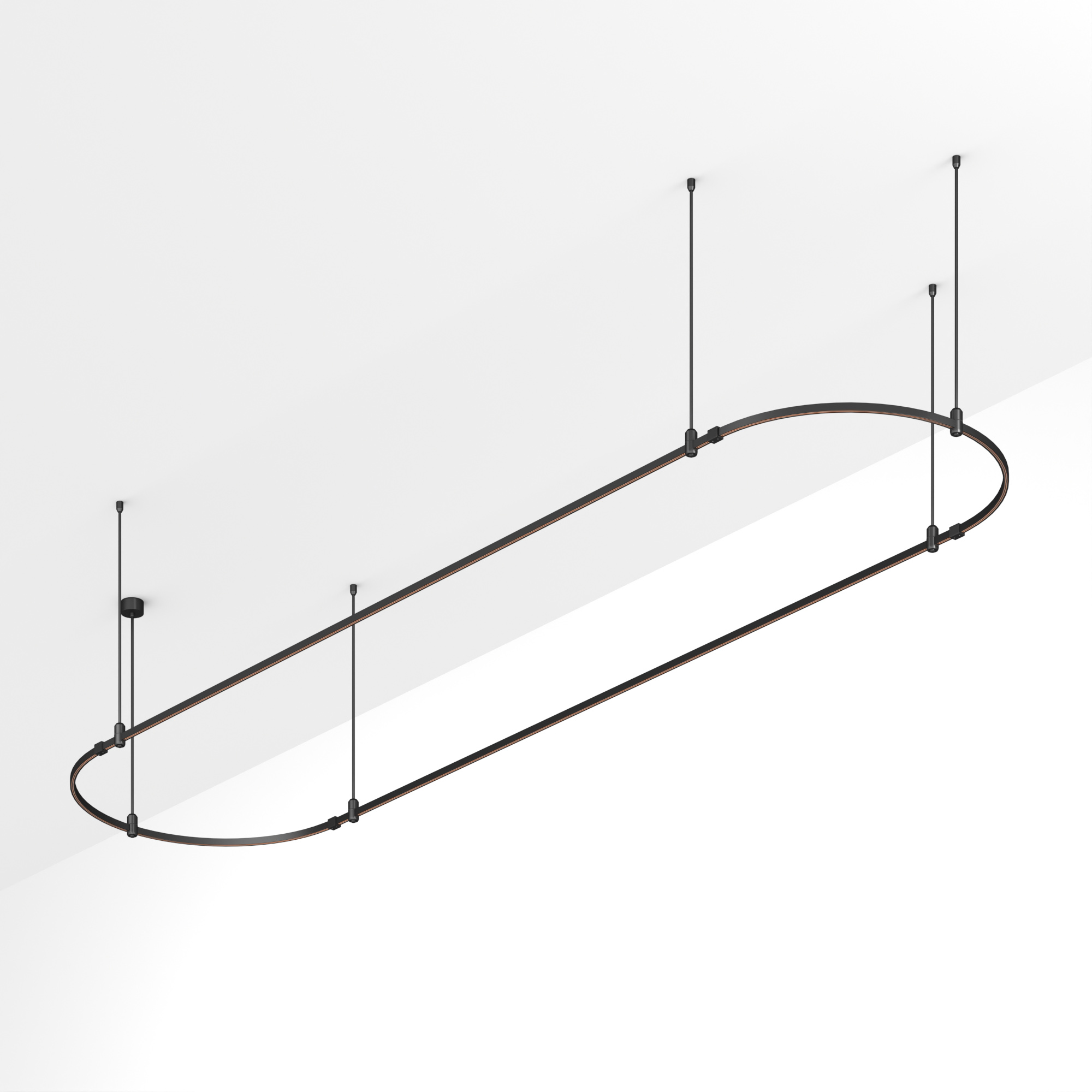 Основание ART-APRIORI-OVAL-ROD-800-4000x1000 (BK) (Arlight, IP20 Металл, 3 года)