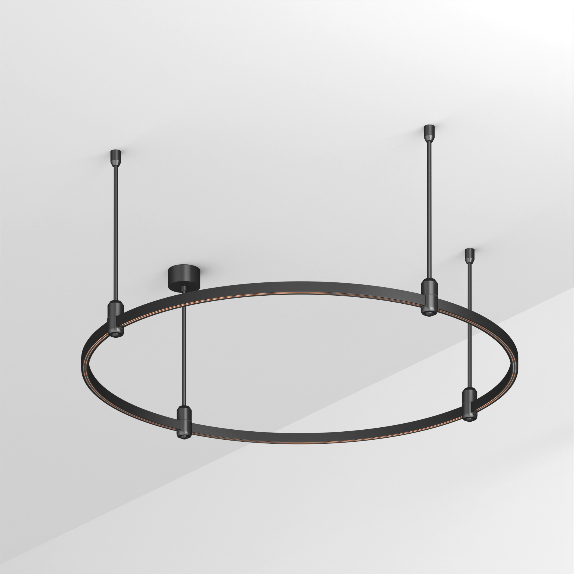 Основание ART-APRIORI-ROUND-ROD-400-R1000 (BK) (Arlight, IP20 Металл, 3 года)