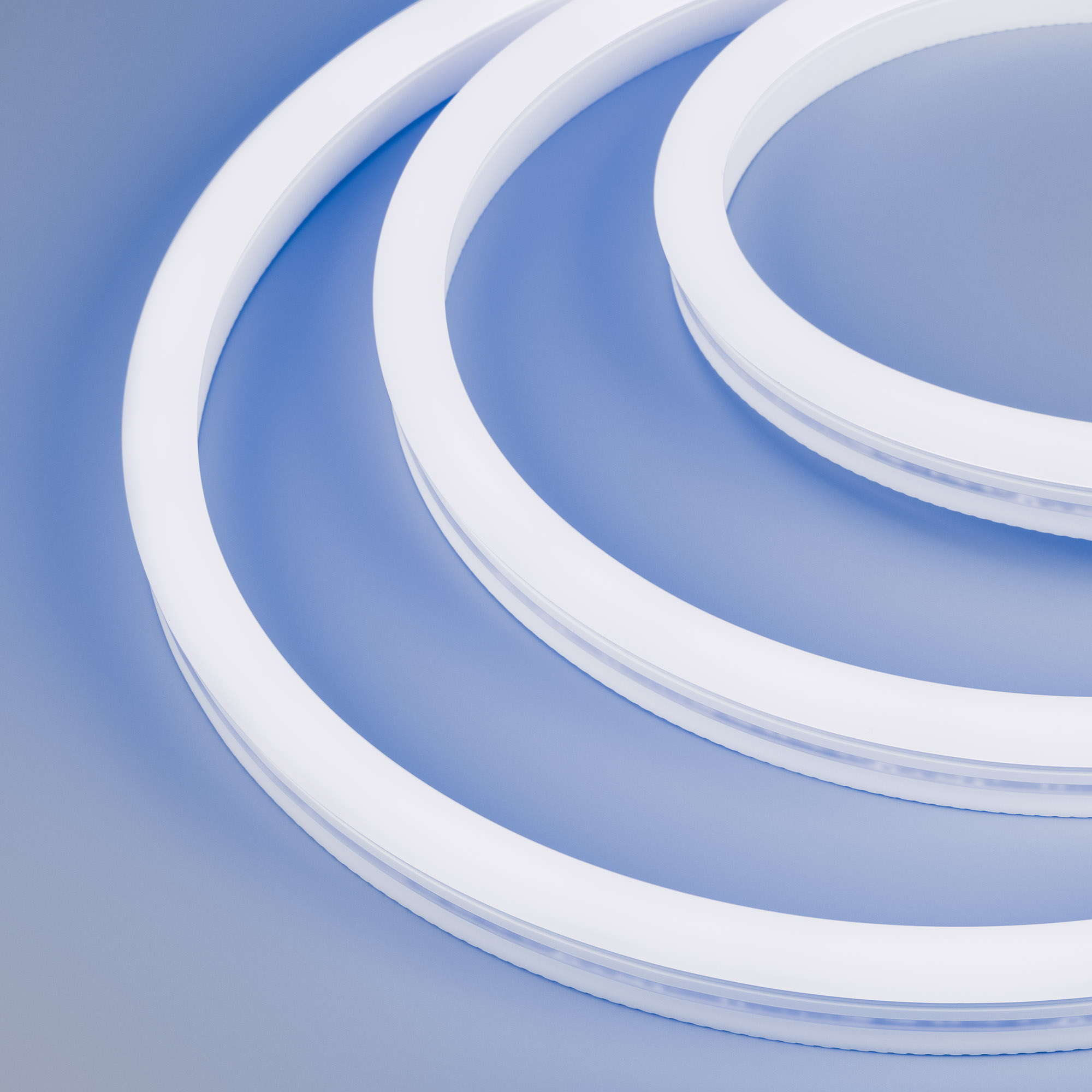 Лента герметичная WAVE-SIDE-A120-12x25mm 230V Blue (12 W/m, IP67, 50m, wire x2) (Arlight, Грибовидная форма)