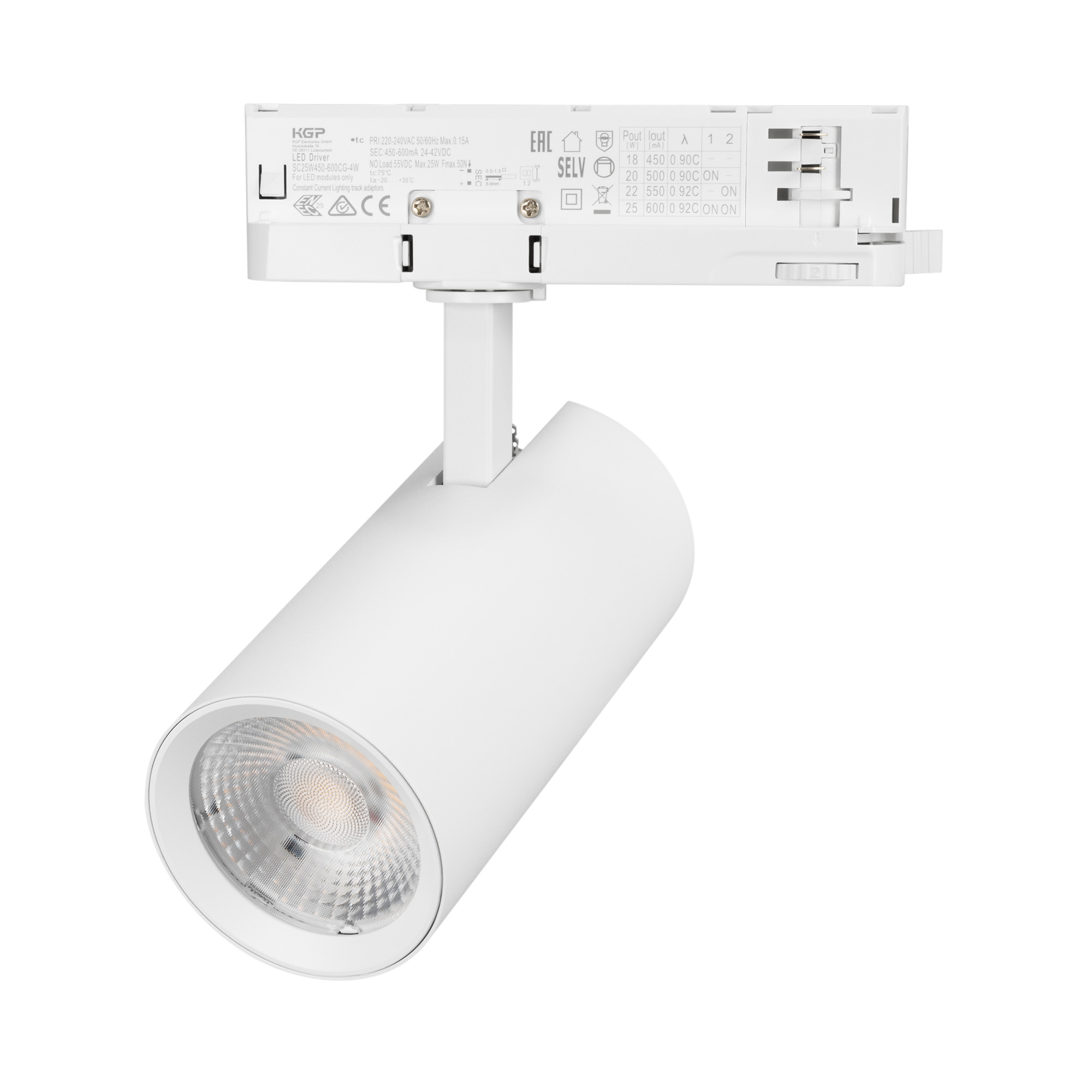 Светильник LGD-GERA-4TR-R74-20W Day4000 (WH, 55 deg, 230V) (Arlight, IP20 Металл, 5 лет)