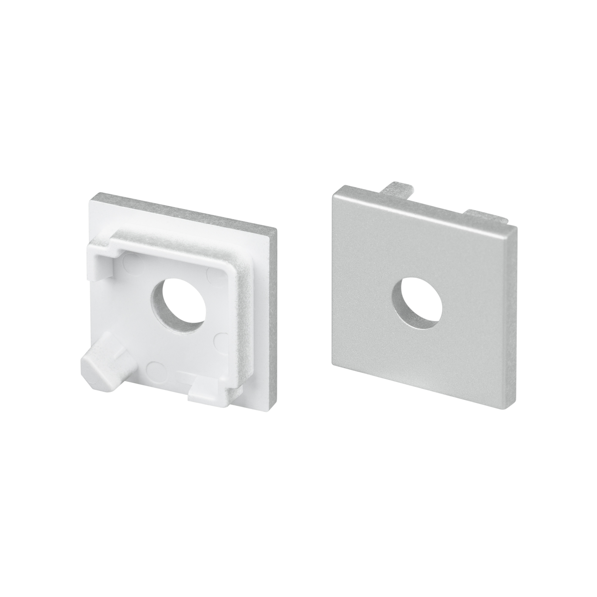 Заглушка SL-KANT-H16-S10 SQUARE с отверстием (Arlight, Пластик)