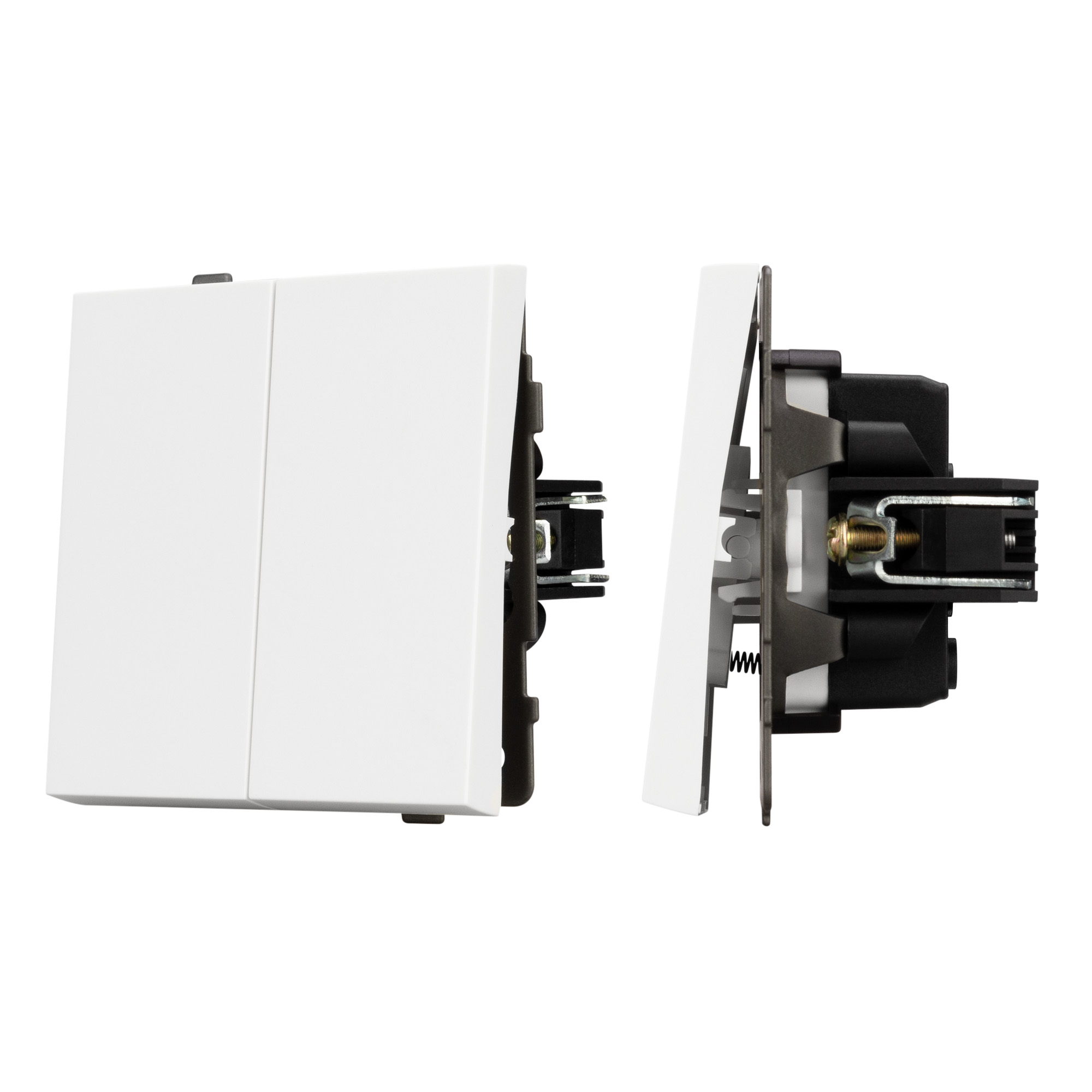 Механизм выключателя управления шторами SWT-TENDO-MKR2-PL-WH (230V, 10A) (Arlight, Белый)