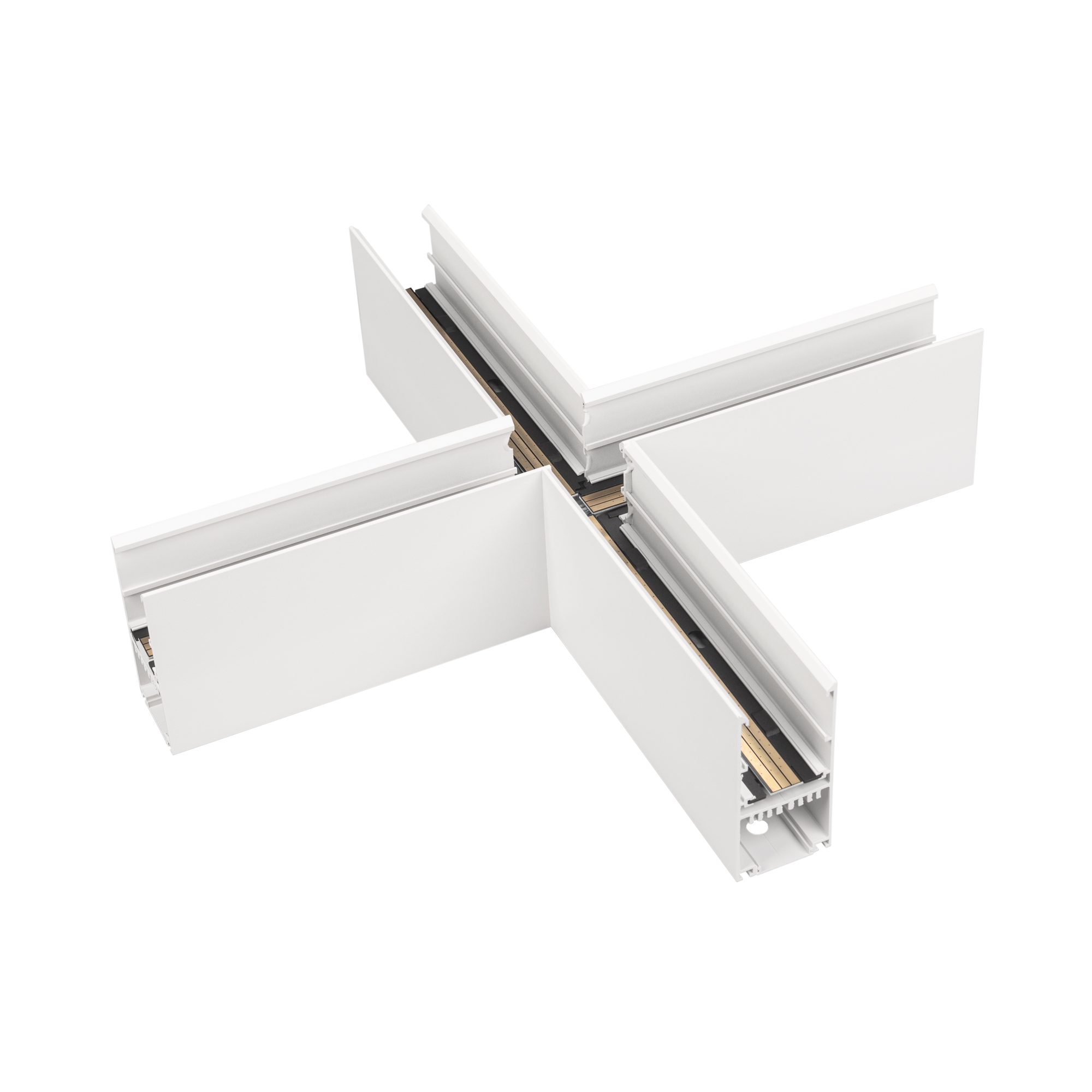 Коннектор крестовой MAG-CON-4592-X90 (WH) (Arlight, IP20 Металл, 5 лет)