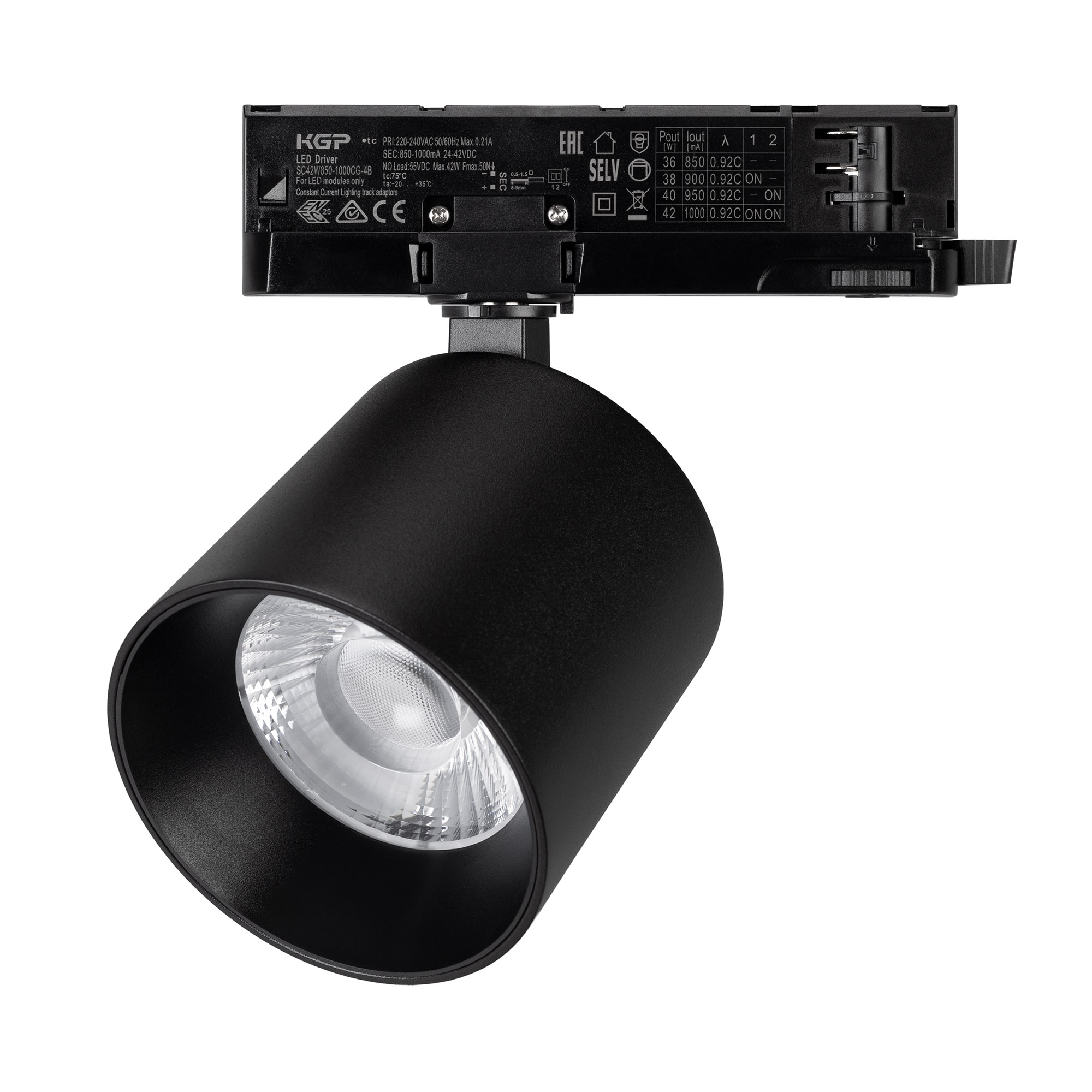 Светильник LGD-DYKE-4TR-R100-36W Day4000 (BK, 50 deg, 230V, DALI) (Arlight, IP20 Металл, 5 лет)