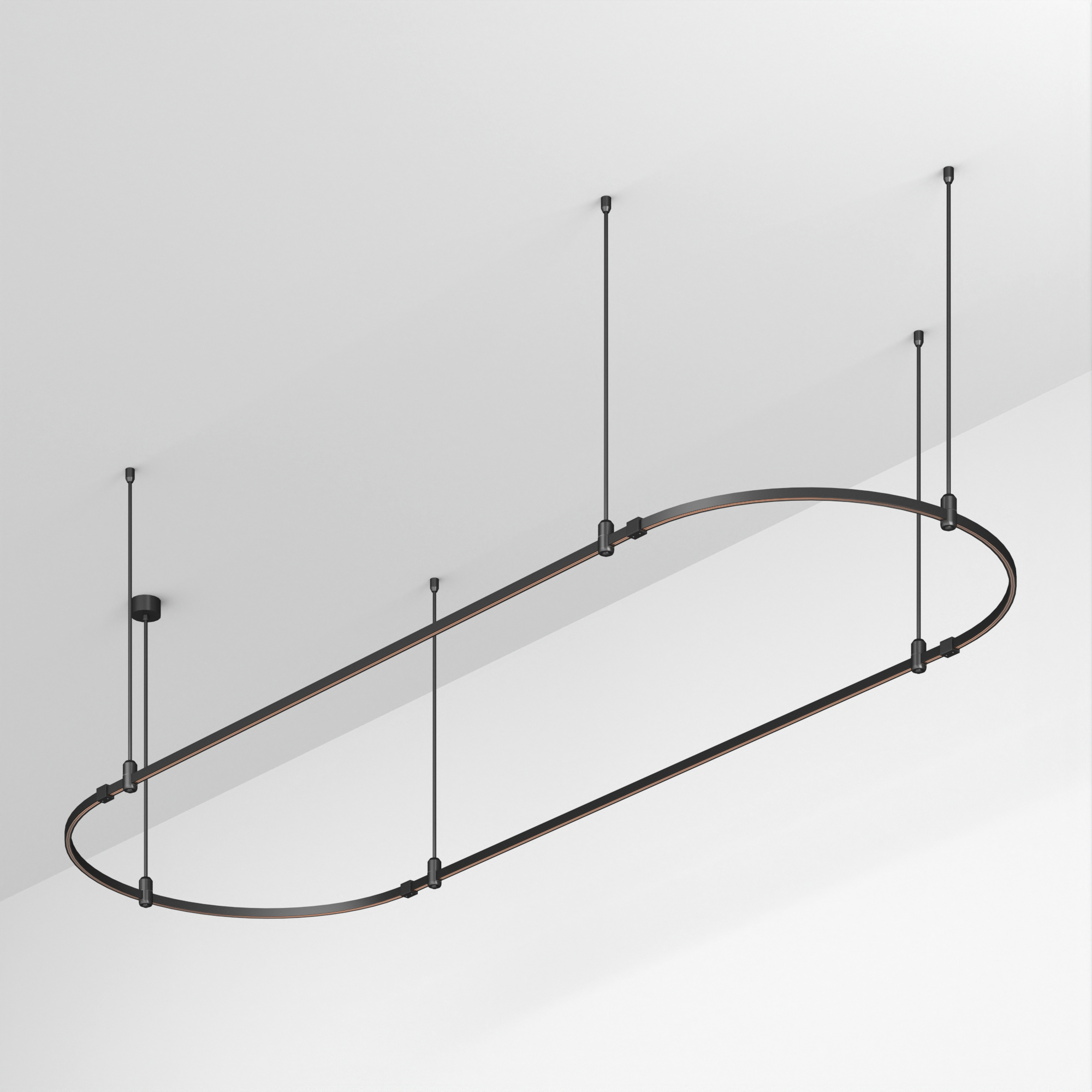 Основание ART-APRIORI-OVAL-ROD-800-3000x1000 (BK) (Arlight, IP20 Металл, 3 года)