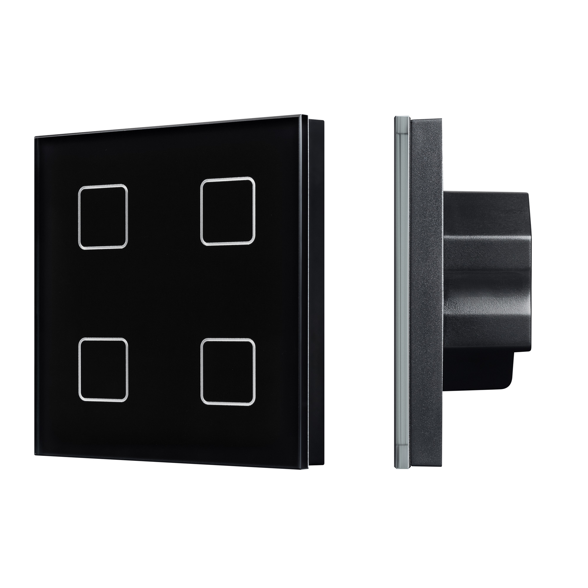 INTELLIGENT ARLIGHT Сенсорная панель DALI-301-11-IN Black (BUS/24V, Backlight) (IARL, IP20 Пластик, 5 лет)
